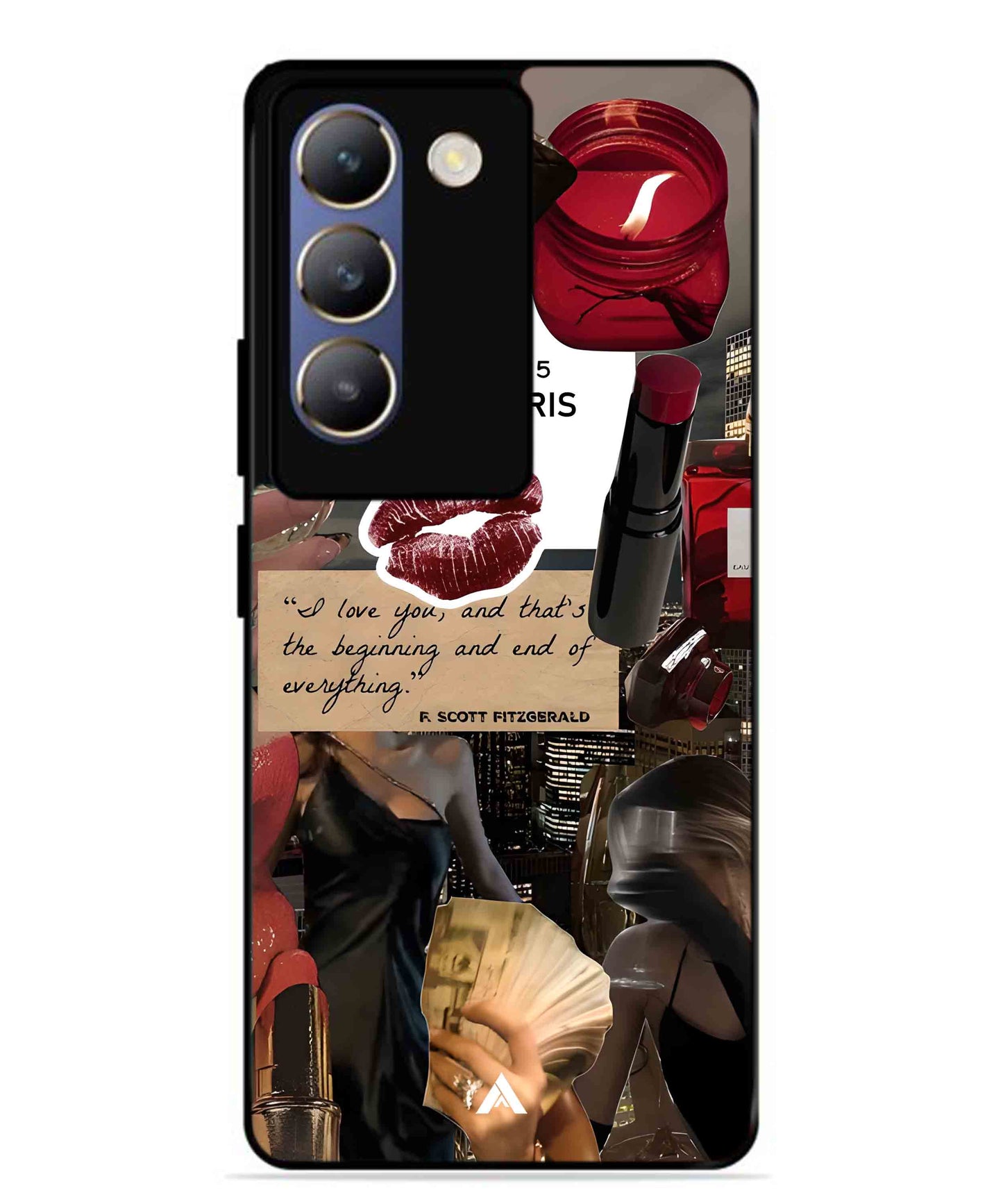 Paris Metal Back Cover Phone Case for Vivo Y200e