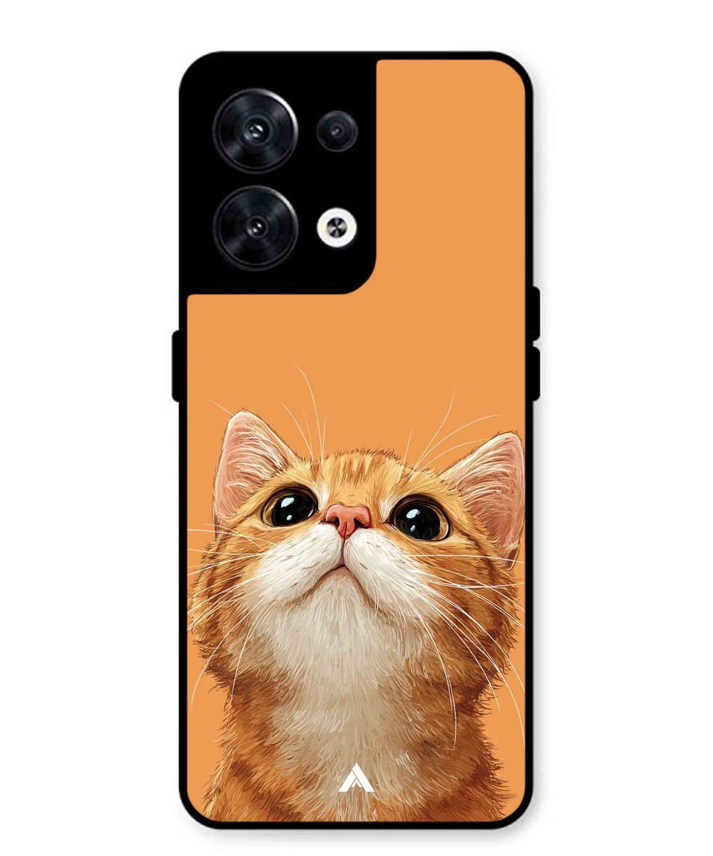 Pet Animal 2 Personalised Metal Back Cover Phone Case for Oppo Reno 8
