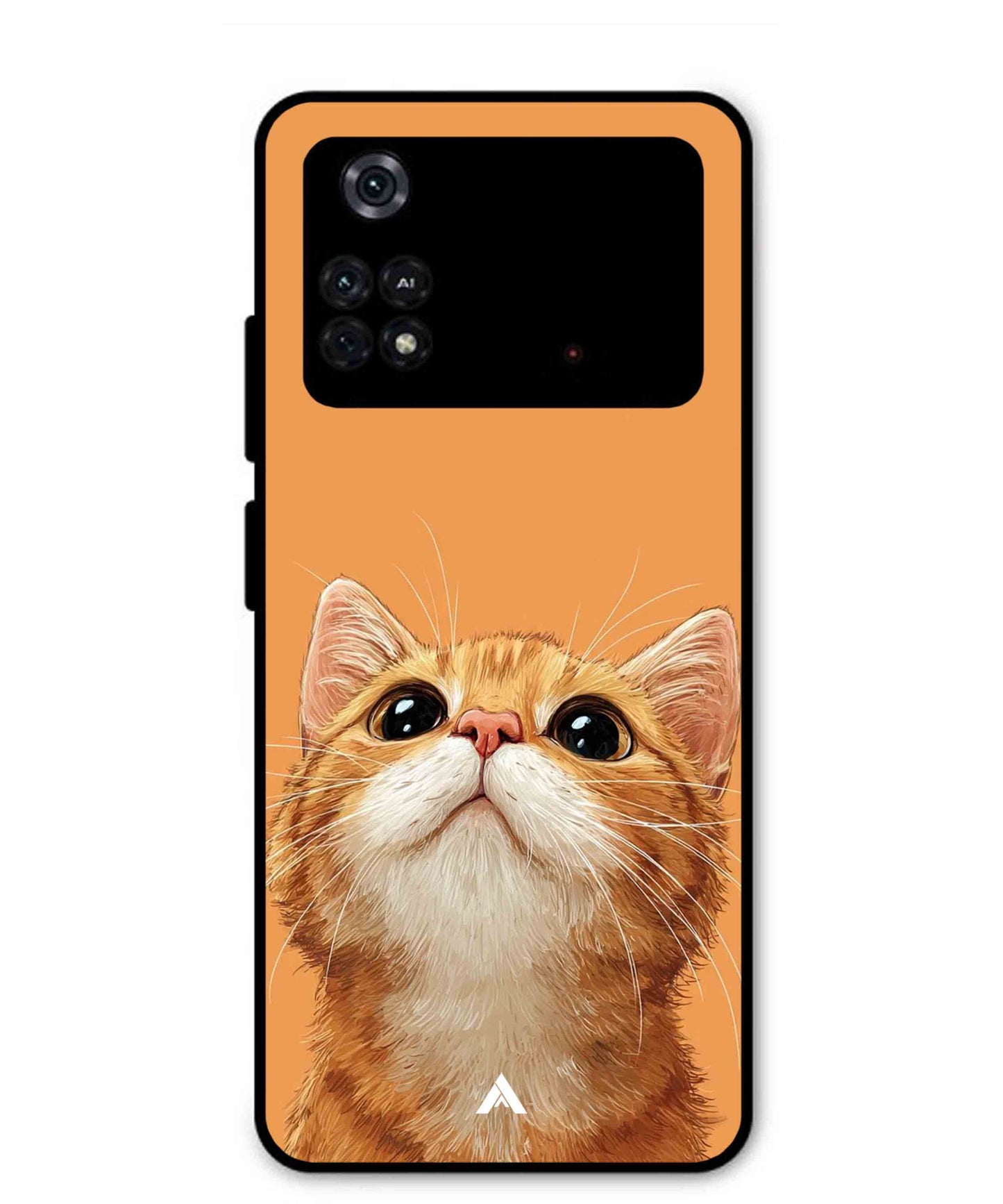 Pet Animal 2 Personalised Metal Back Cover Phone Case for Poco M4 Pro 4G