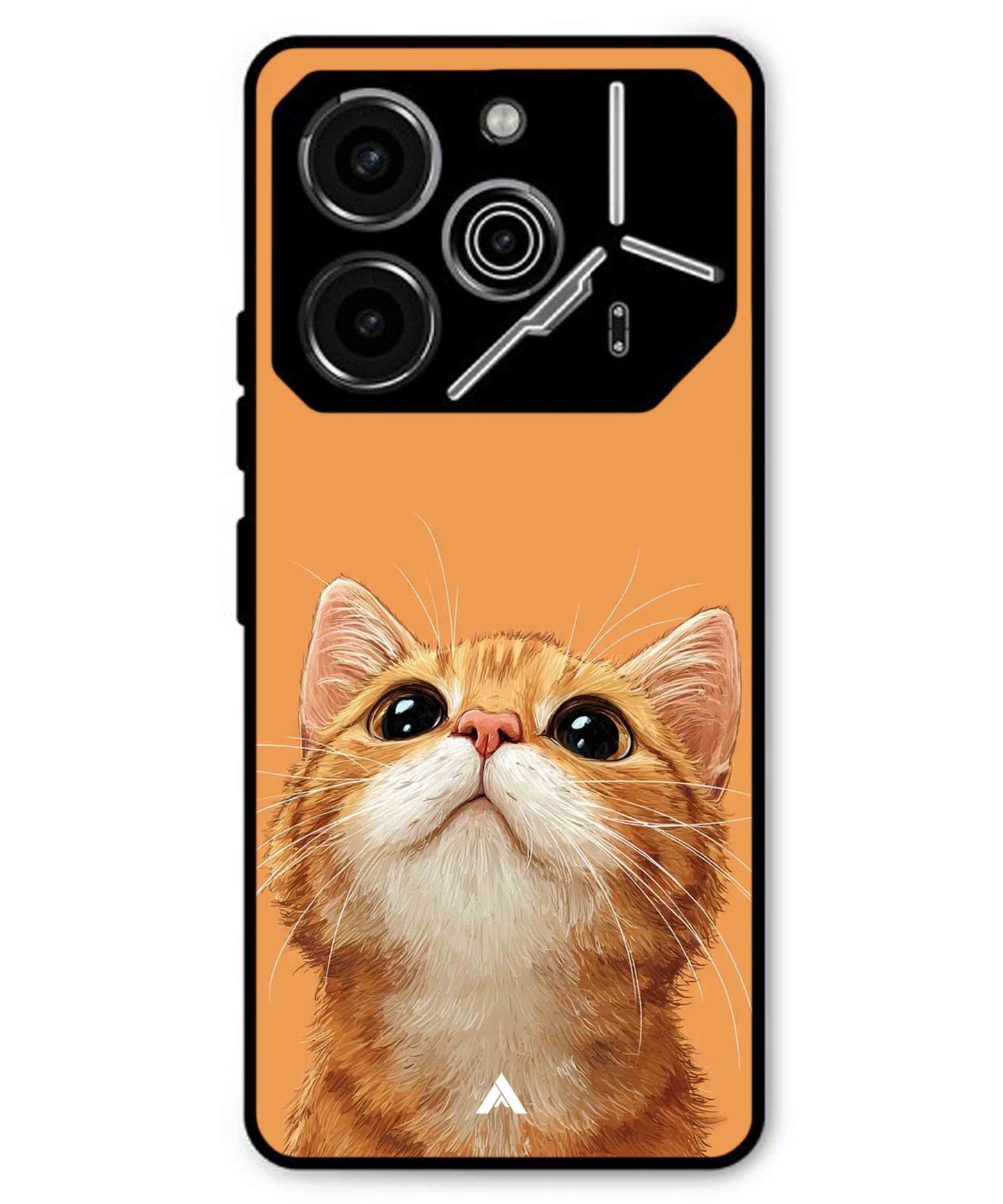 Pet Animal 2 Personalised Metal Back Cover Phone Case for Tecno Pova 6