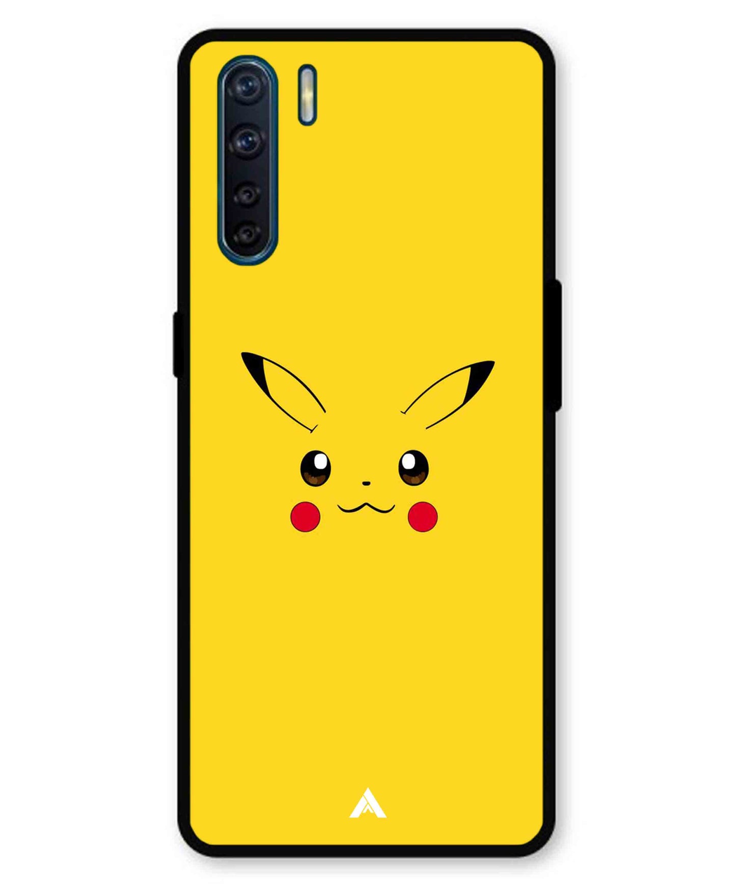 Pikachu Pokemon Metal Back Cover Phone Case for Oppo F15
