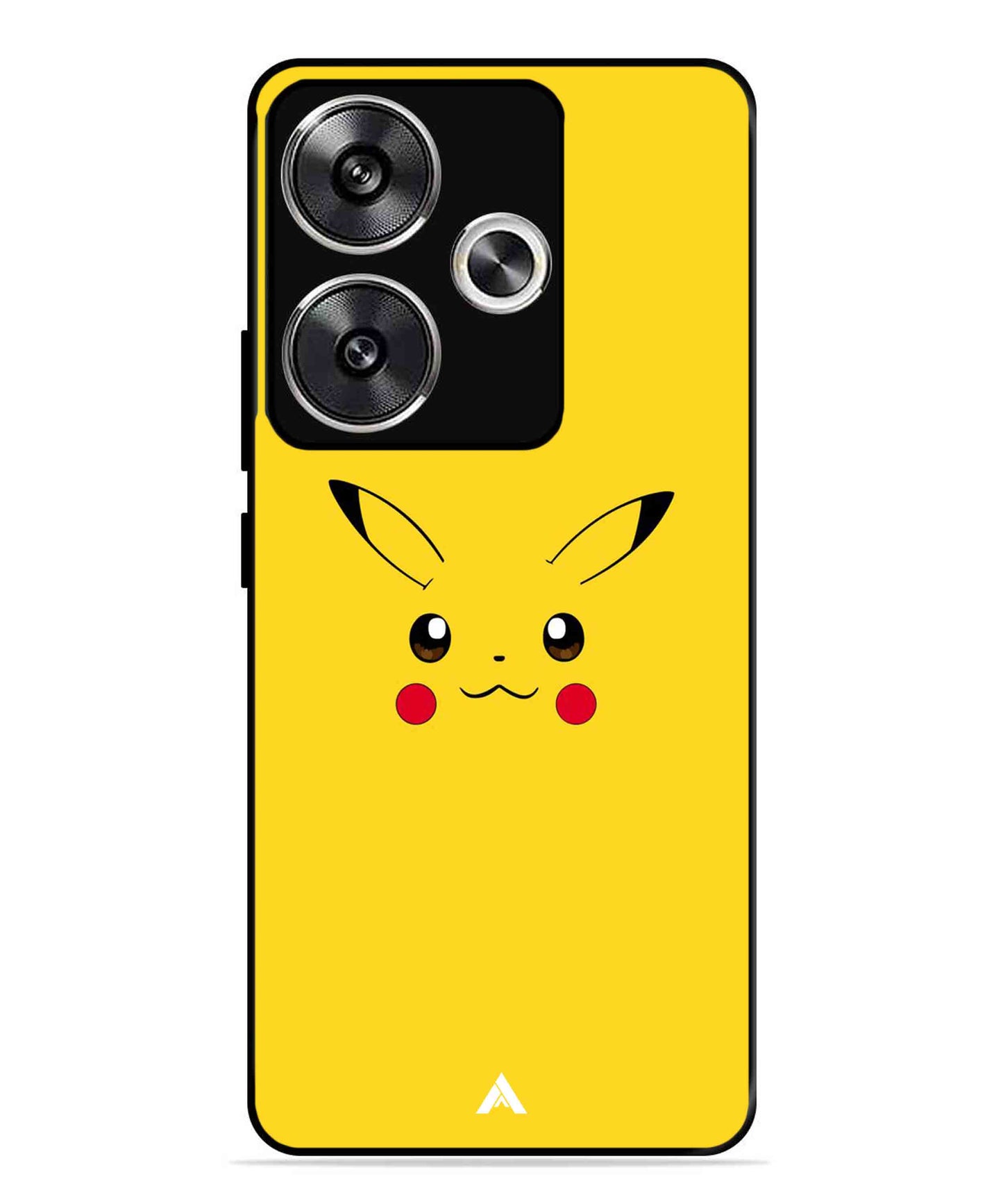 Pikachu Pokemon Metal Back Cover Phone Case for Poco F6