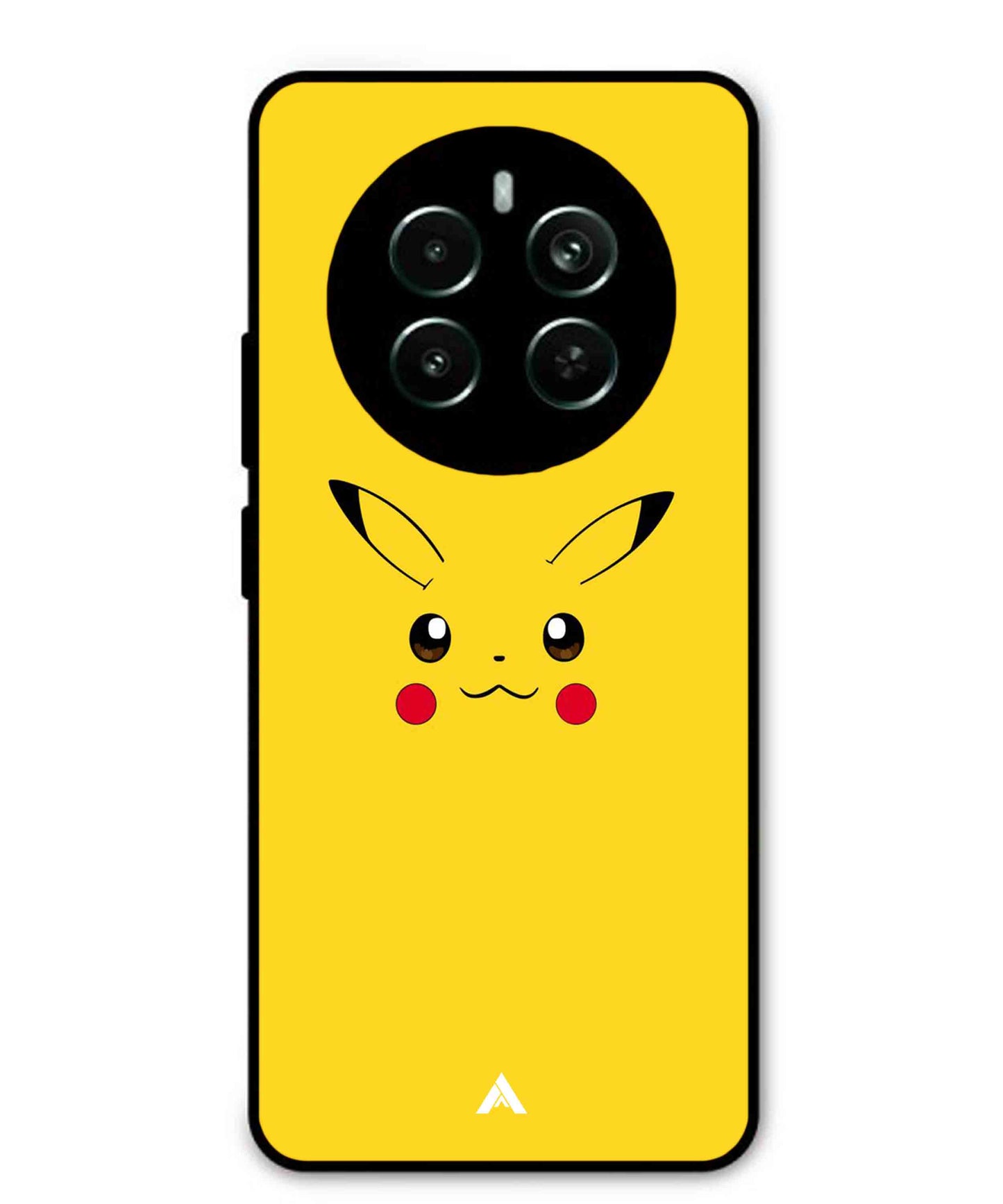 Pikachu Pokemon Metal Back Cover Phone Case for Realme 12 Plus