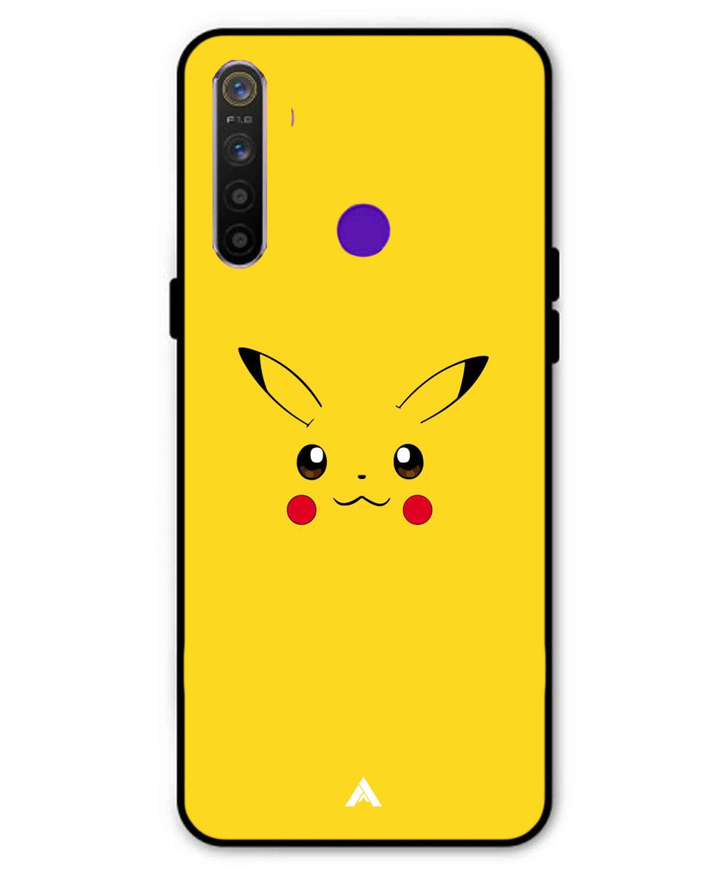 Pikachu Pokemon Metal Back Cover Phone Case for Realme 5