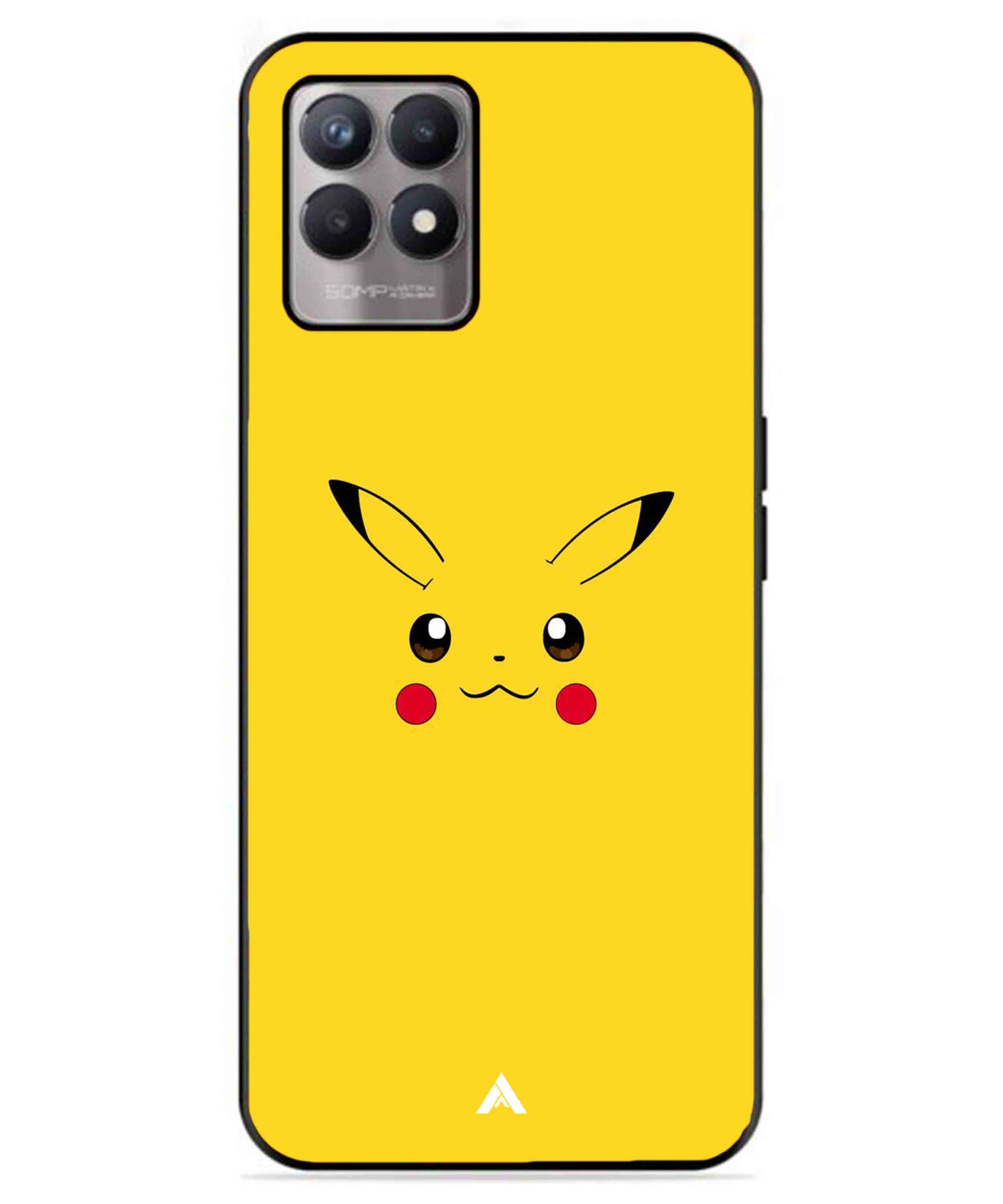 Pikachu Pokemon Metal Back Cover Phone Case for Realme 8 4G