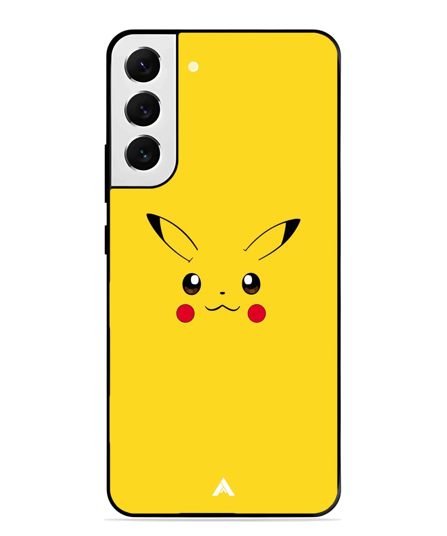 Pikachu Pokemon Metal Back Cover Phone Case for Samsung Galaxy S22 Plus