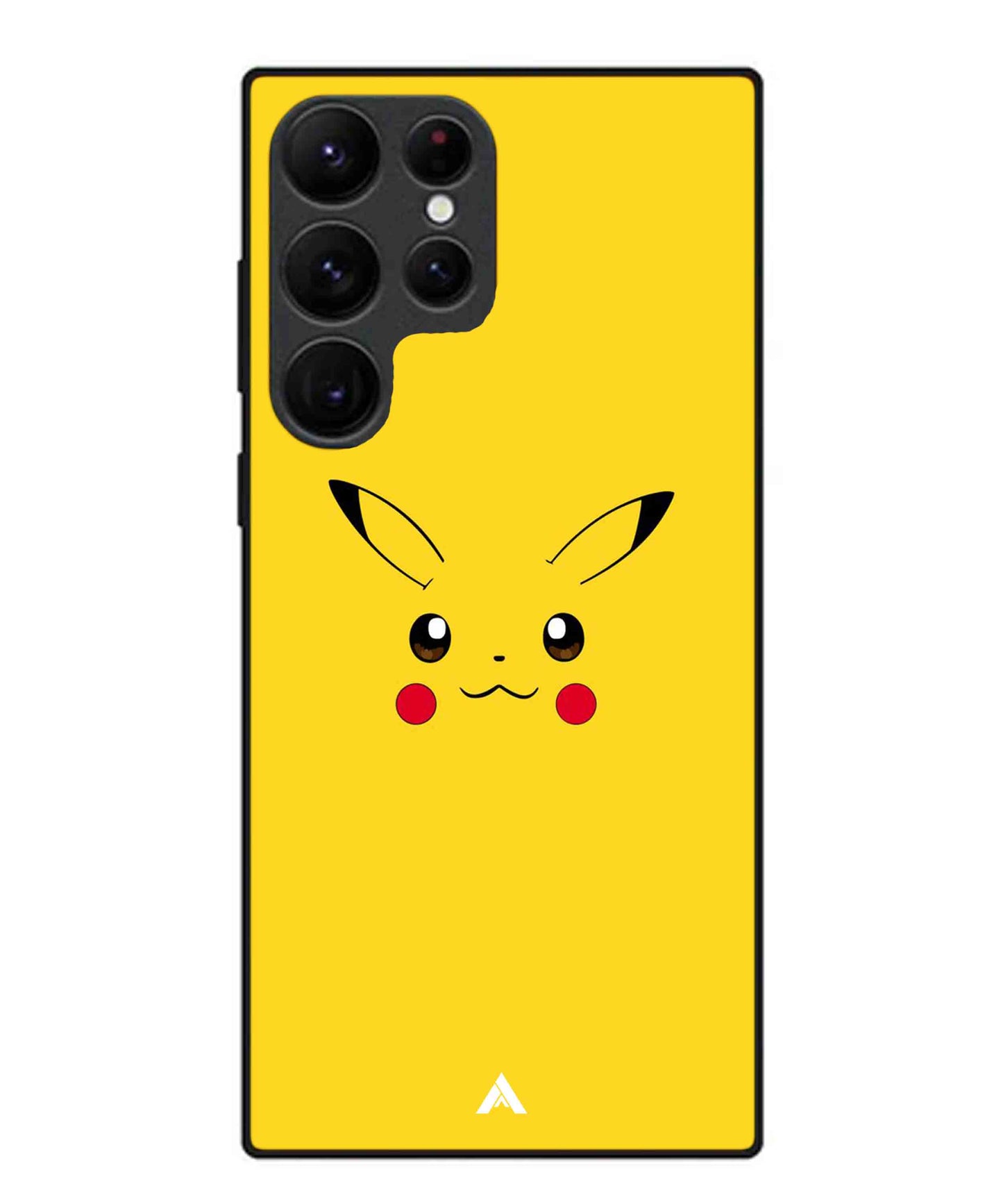 Pikachu Pokemon Metal Back Cover Phone Case for Samsung Galaxy S22 Ultra