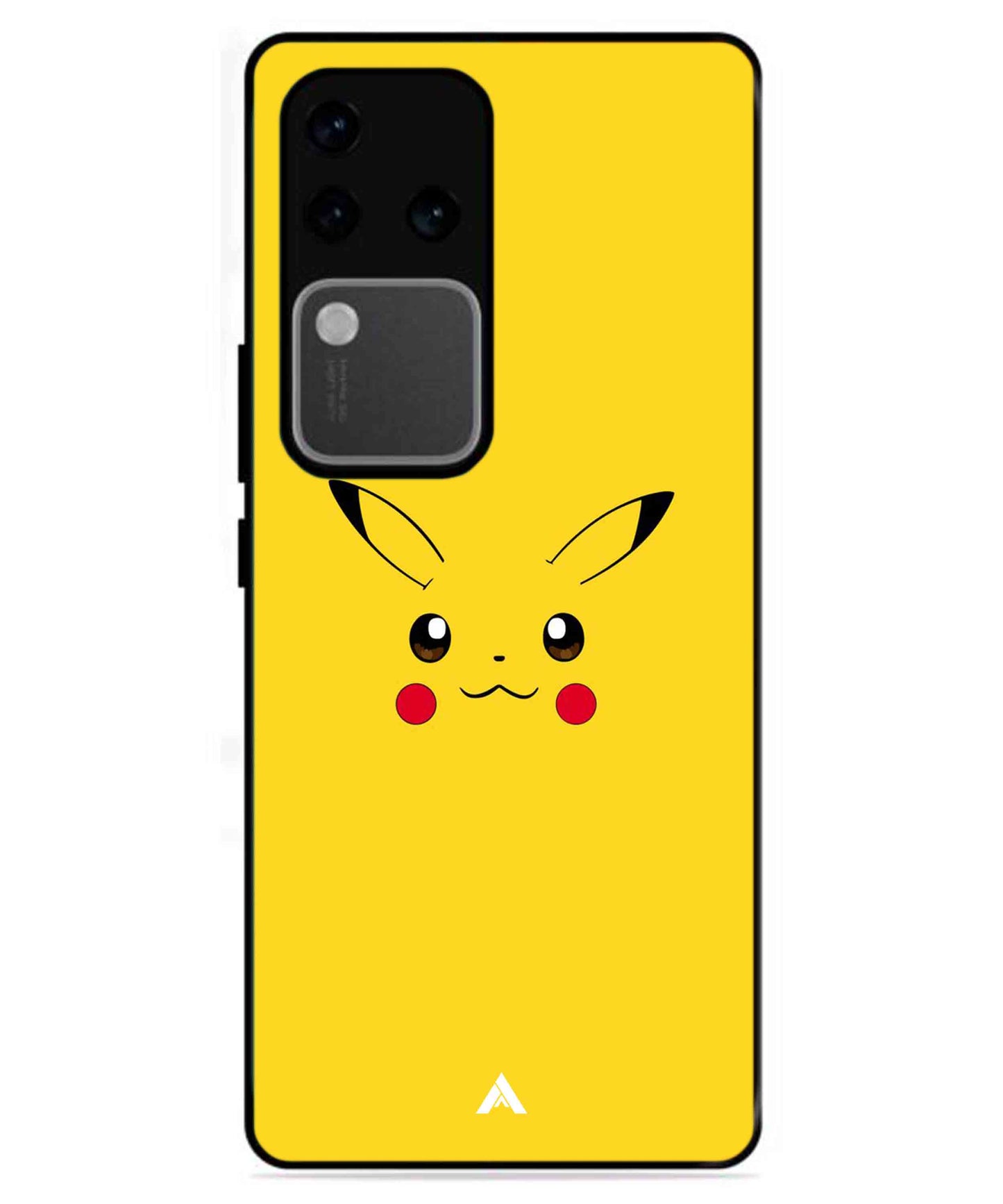 Pikachu Pokemon Metal Back Cover Phone Case for Vivo v30 Pro