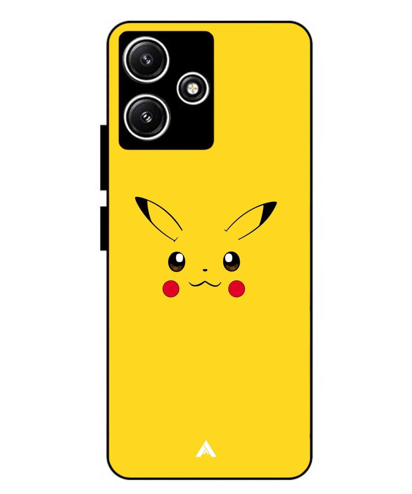 Pikachu Pokemon Metal Back Cover Phone Case for Xiaomi Redmi 12 5G