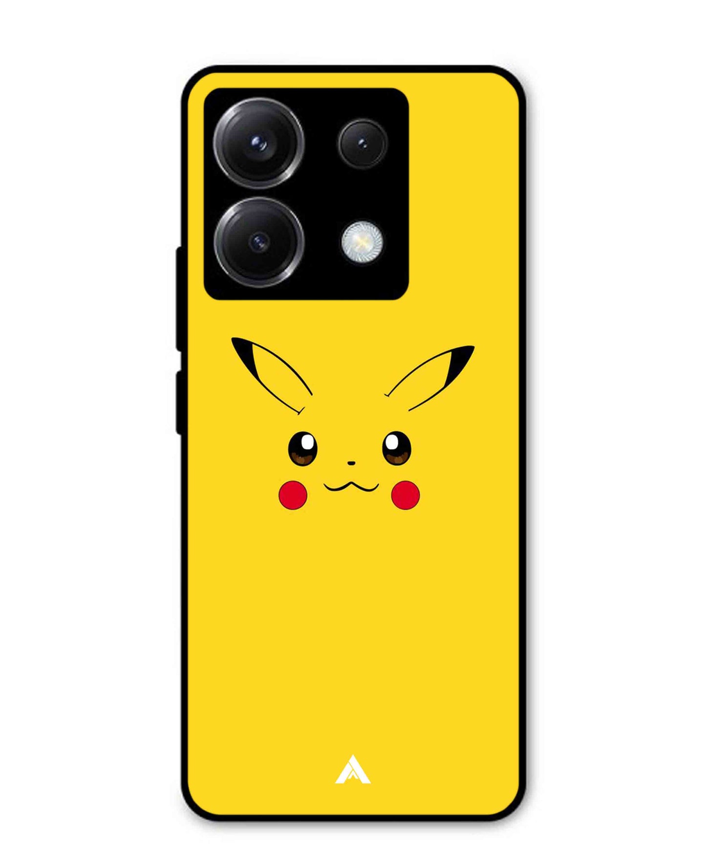 Pikachu Pokemon Metal Back Cover Phone Case for Xiaomi Redmi Note 13 Pro