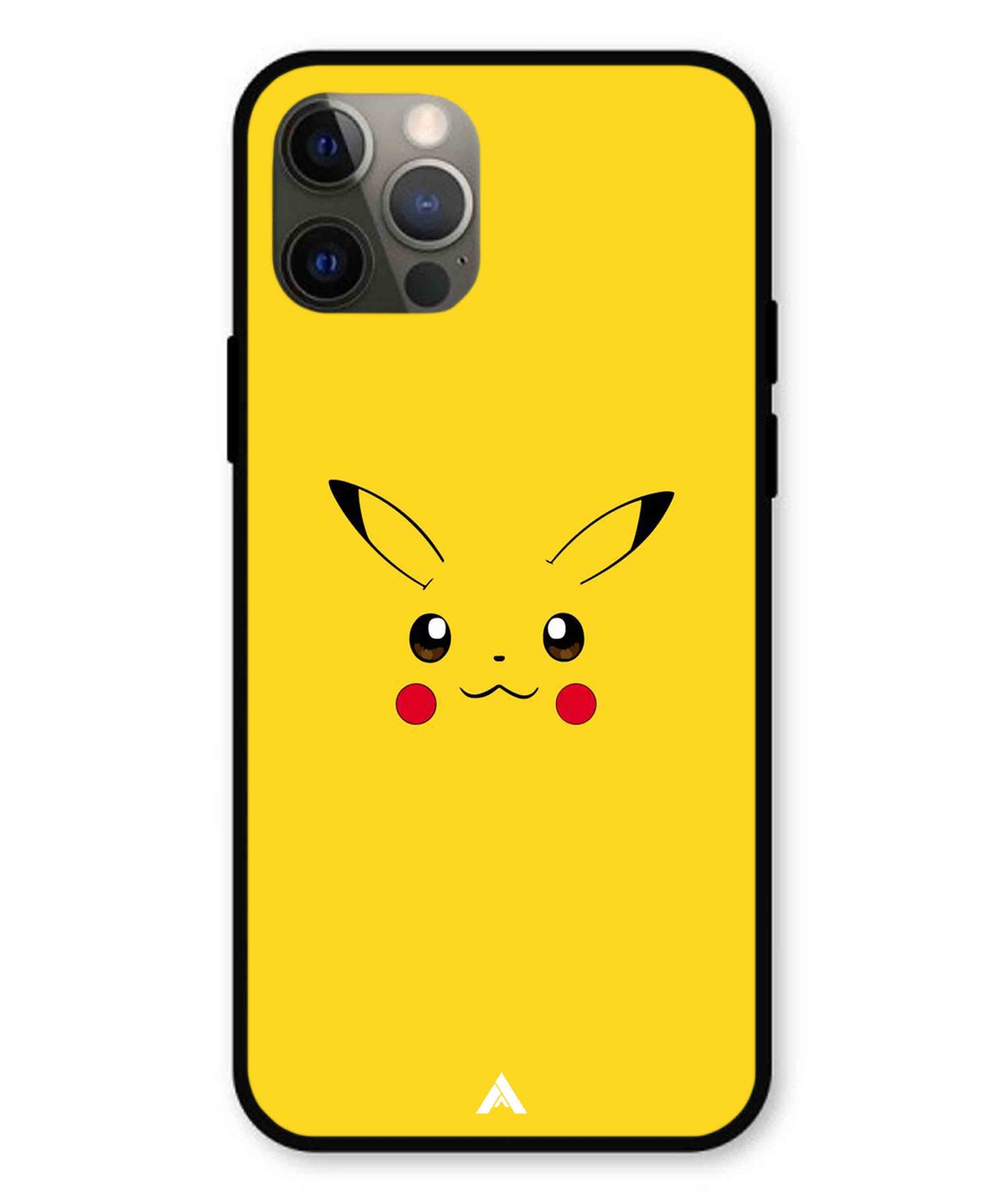 Pikachu Pokemon Metal Back Cover Phone Case for iPhone 12 Pro