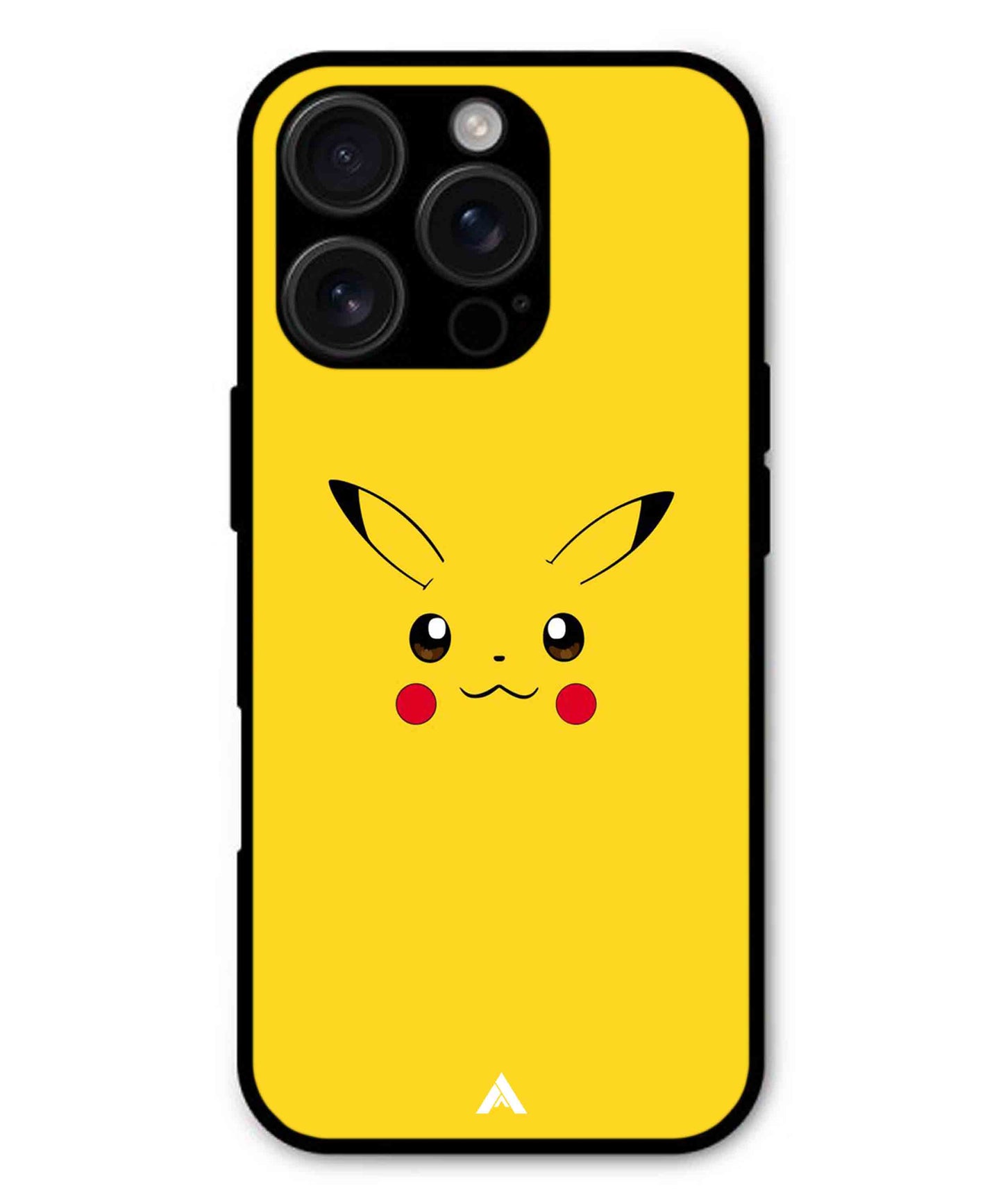 Pikachu Pokemon Metal Back Cover Phone Case for iPhone 13 Pro