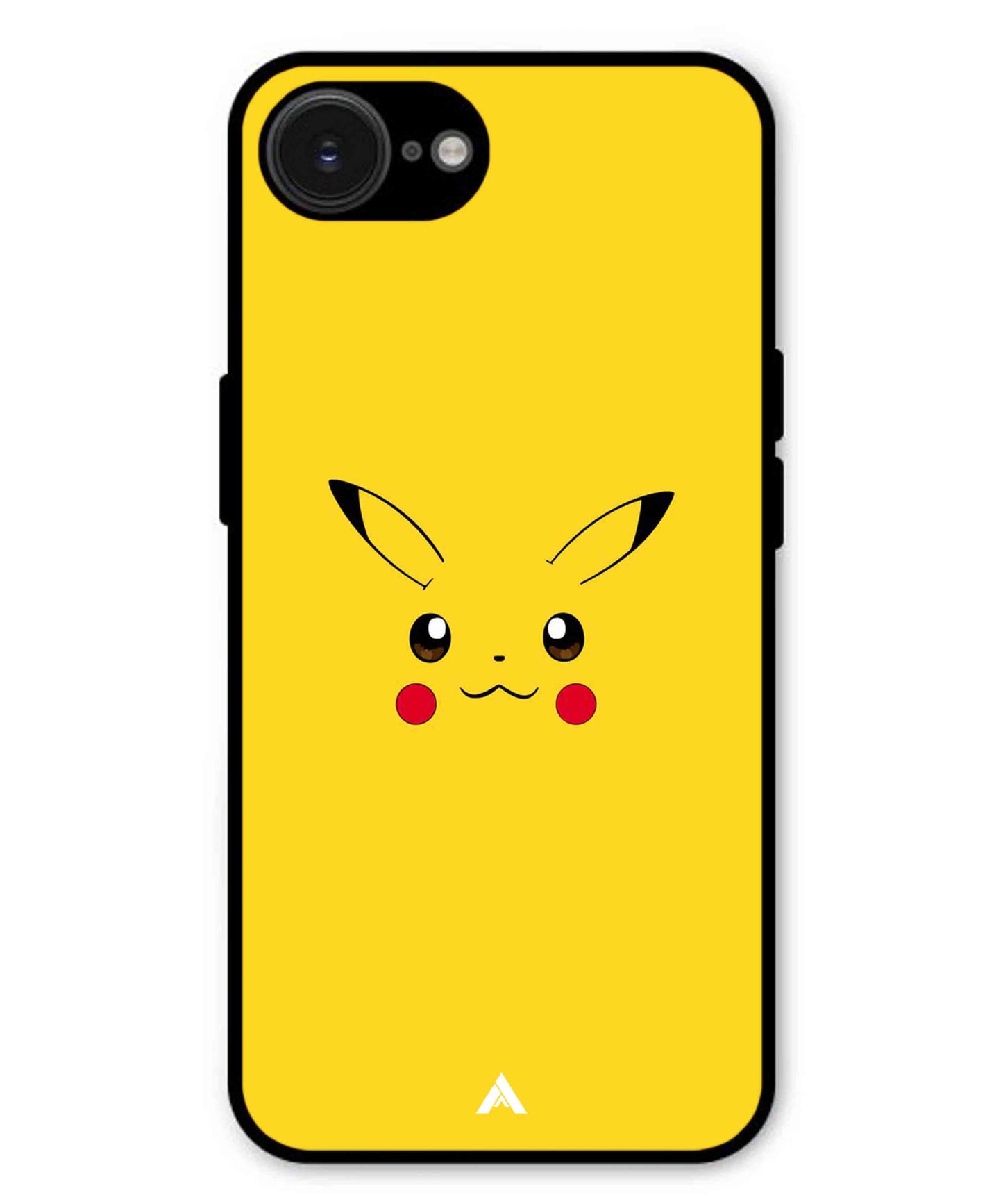 Pikachu Pokemon Metal Back Cover Phone Case for iPhone 16e