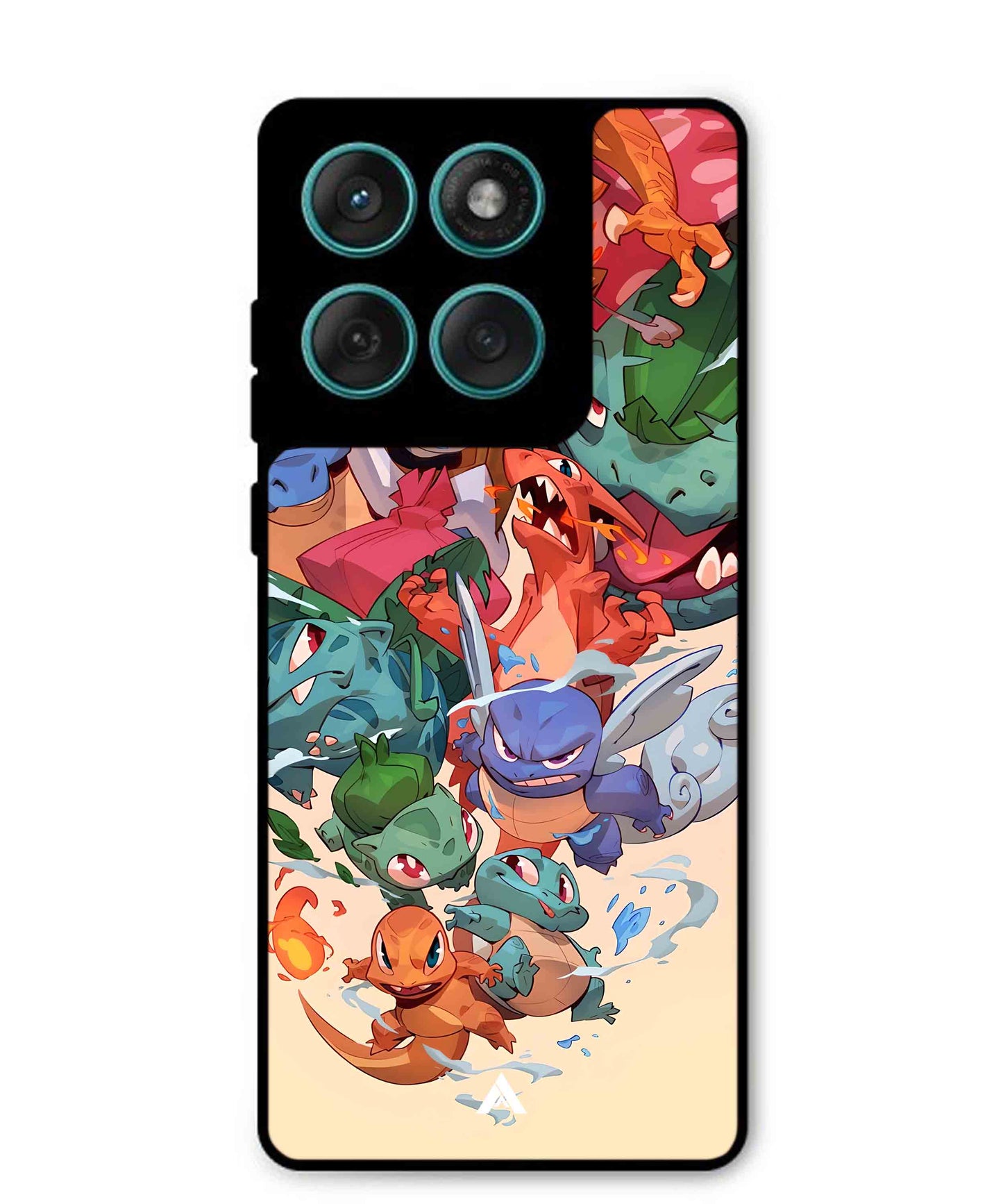 Pokemon Team 2 Metal Back Cover Phone Case for Moto Edge 60 Fusion