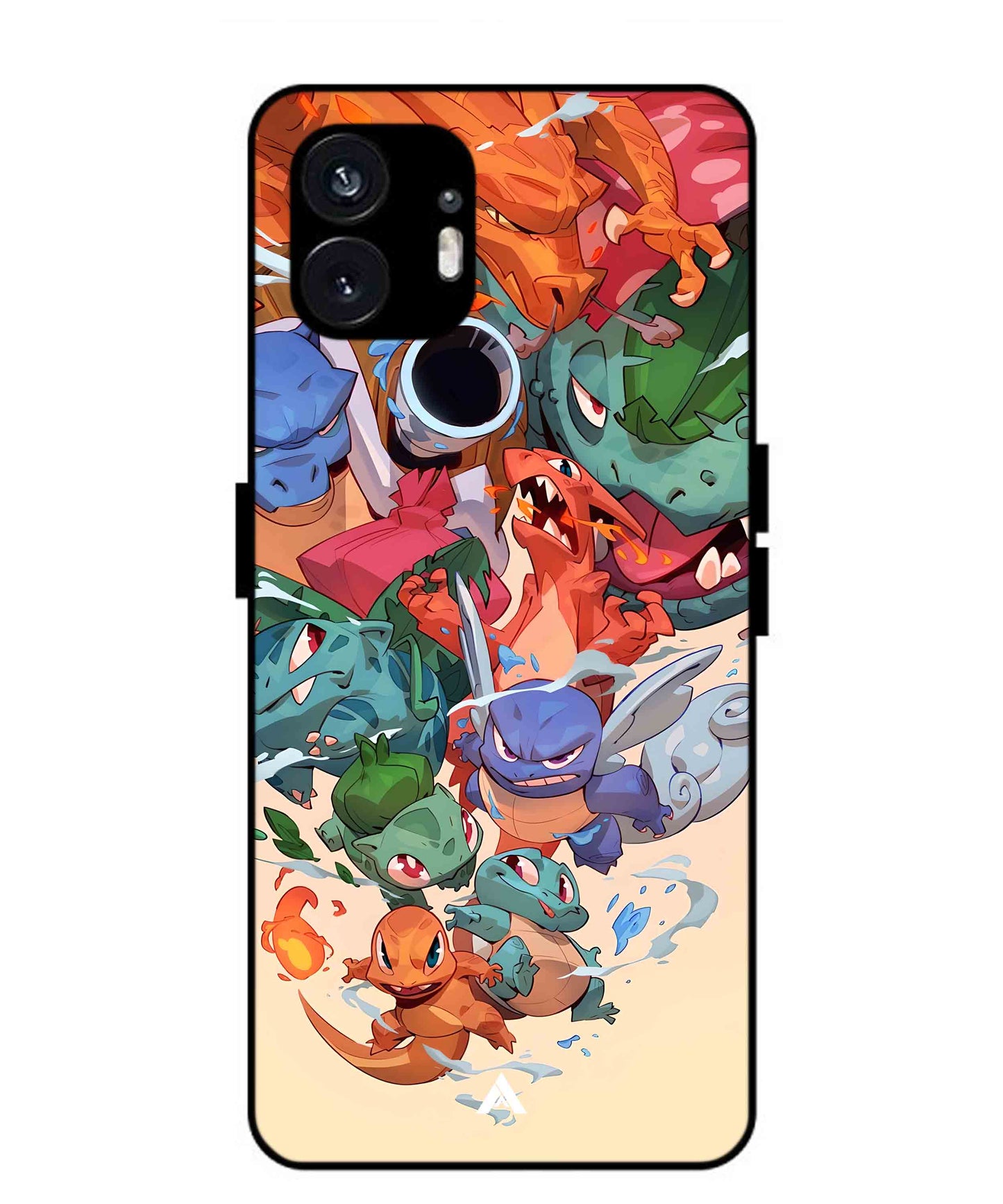 Pokemon Team 2 Metal Back Cover Phone Case for Nothing Phone 2a Plus