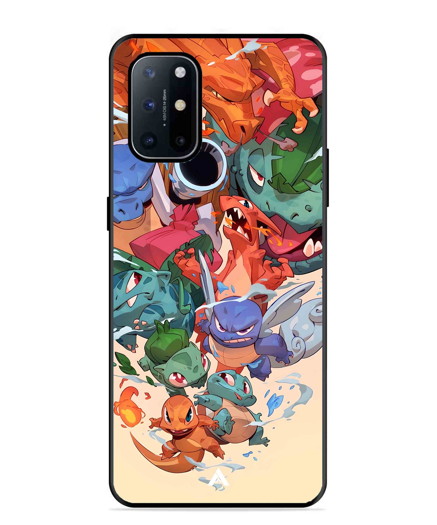 Pokemon Team 2 Metal Back Cover Phone Case for Oneplus 8T