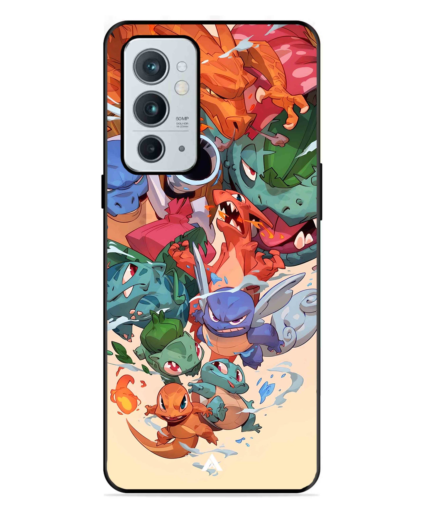 Pokemon Team 2 Metal Back Cover Phone Case for Oneplus 9RT