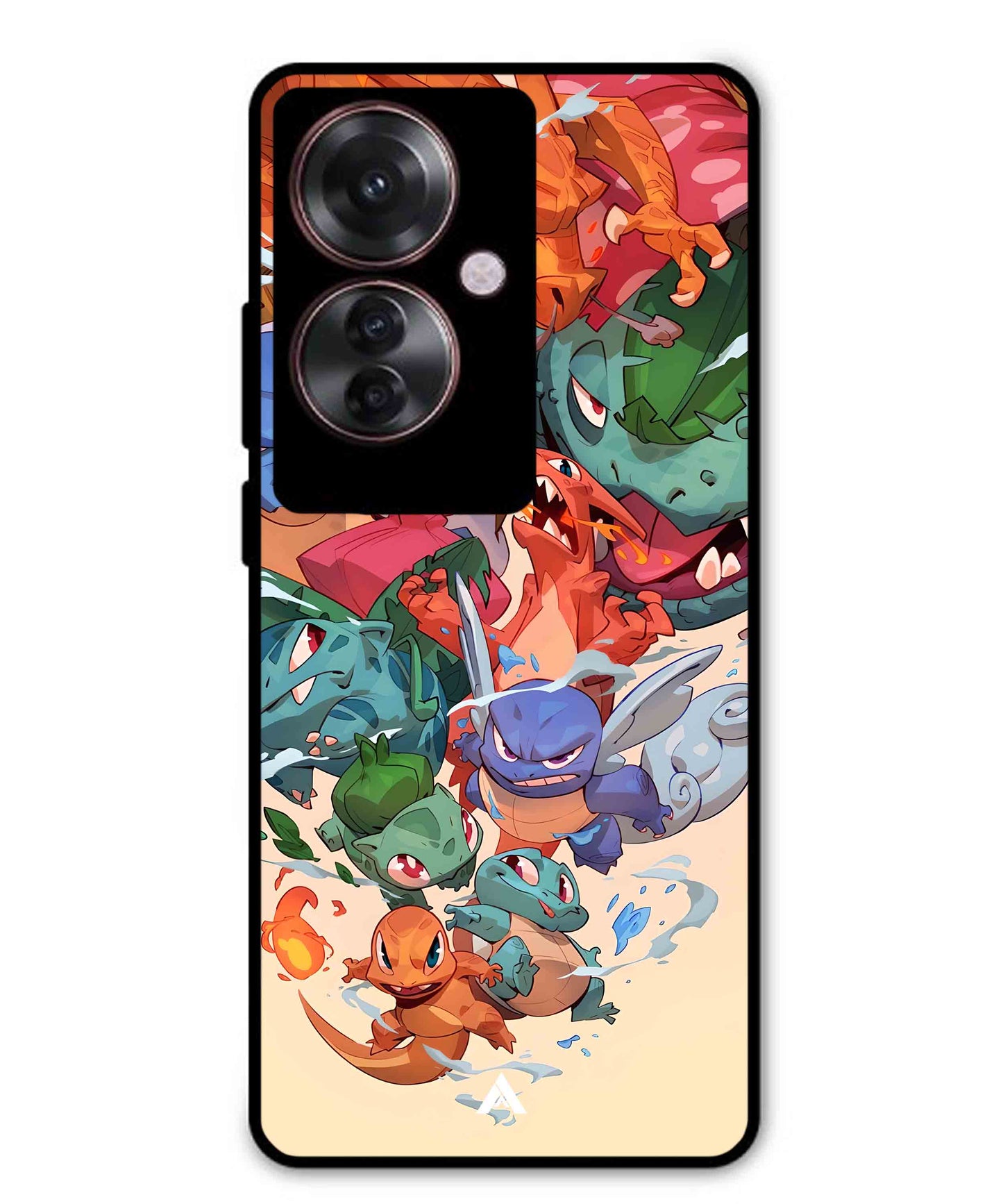 Pokemon Team 2 Metal Back Cover Phone Case for Oppo F25 Pro