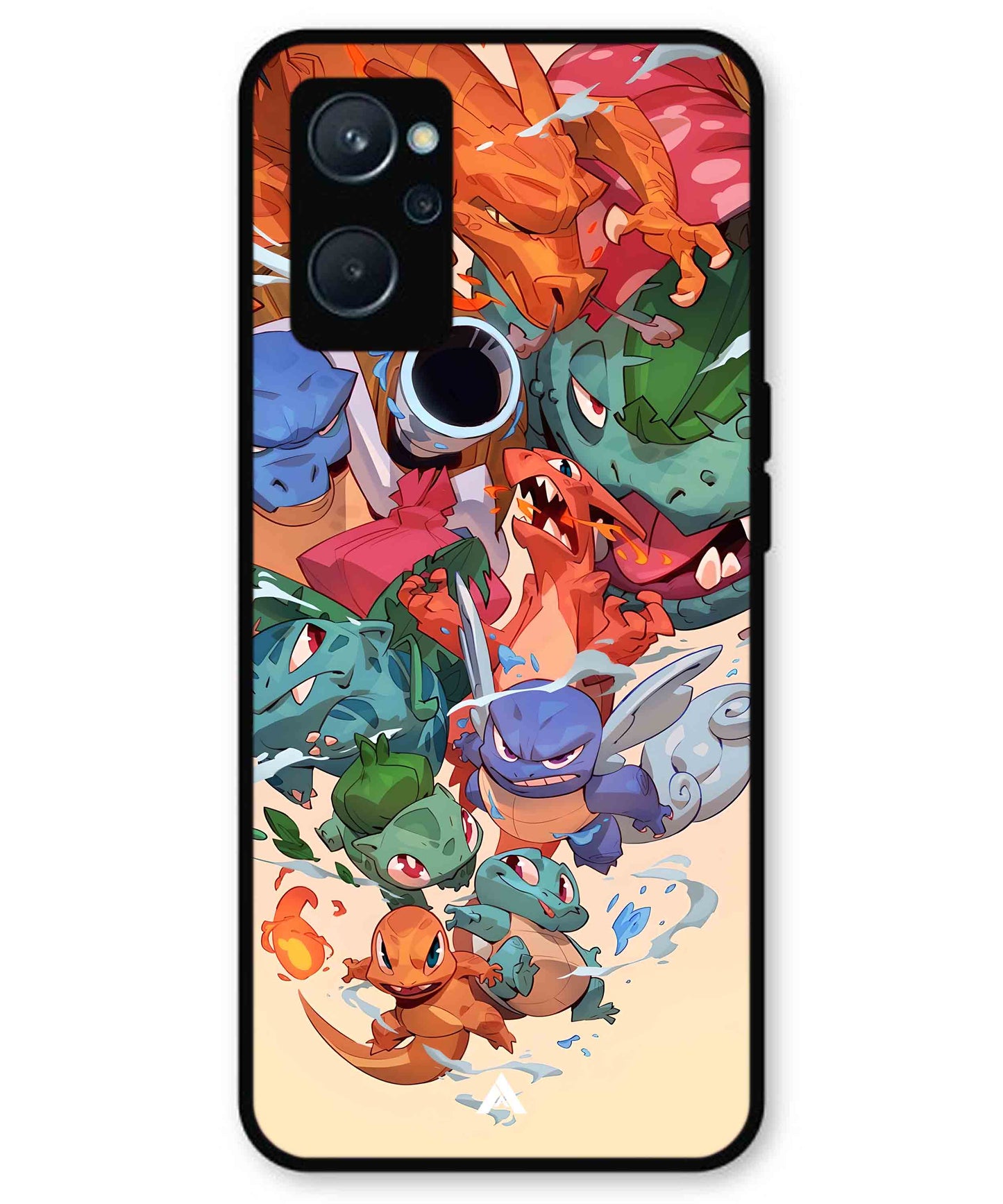 Pokemon Team 2 Metal Back Cover Phone Case for Realme 10