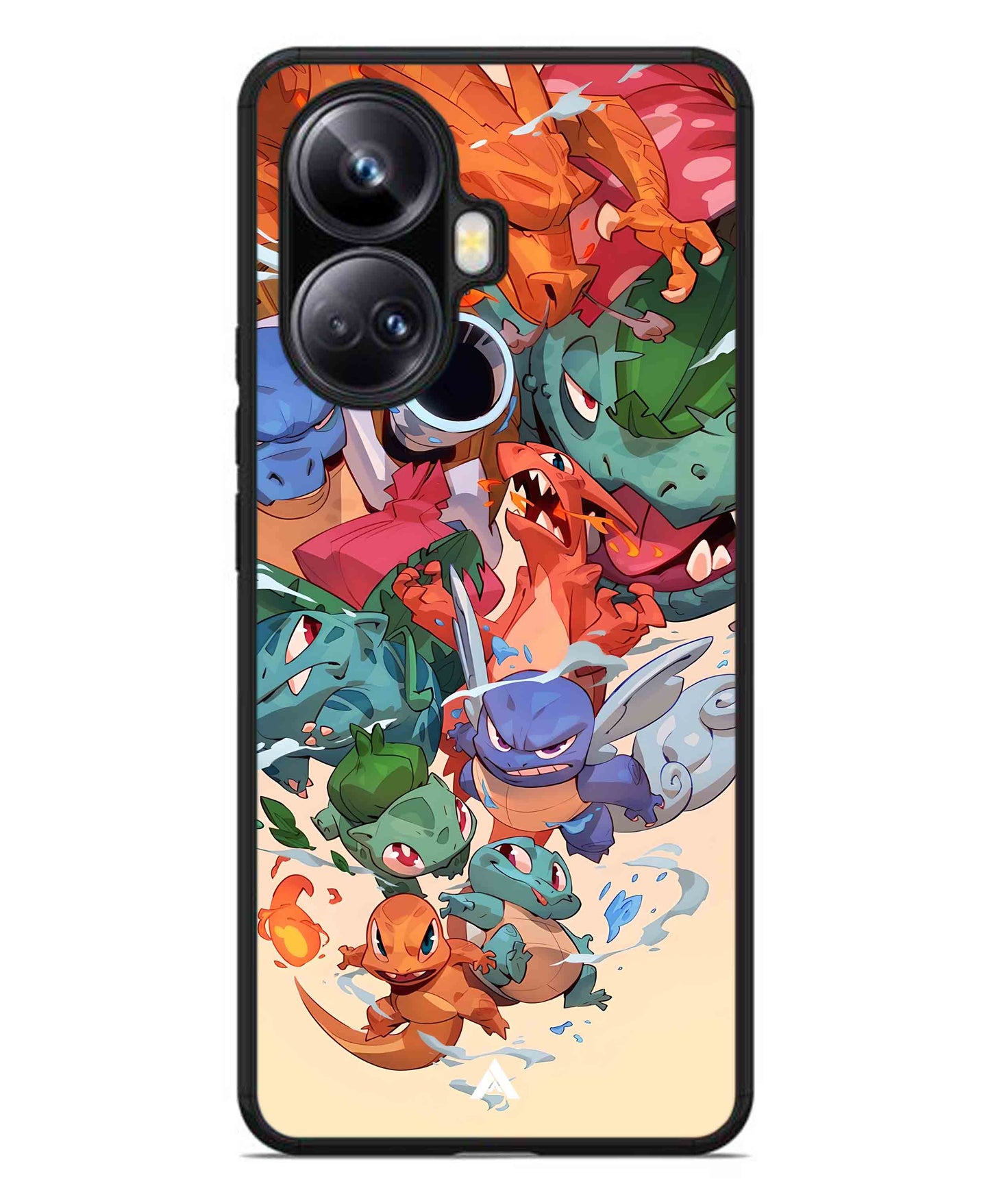 Pokemon Team 2 Metal Back Cover Phone Case for Realme 10 Pro Plus