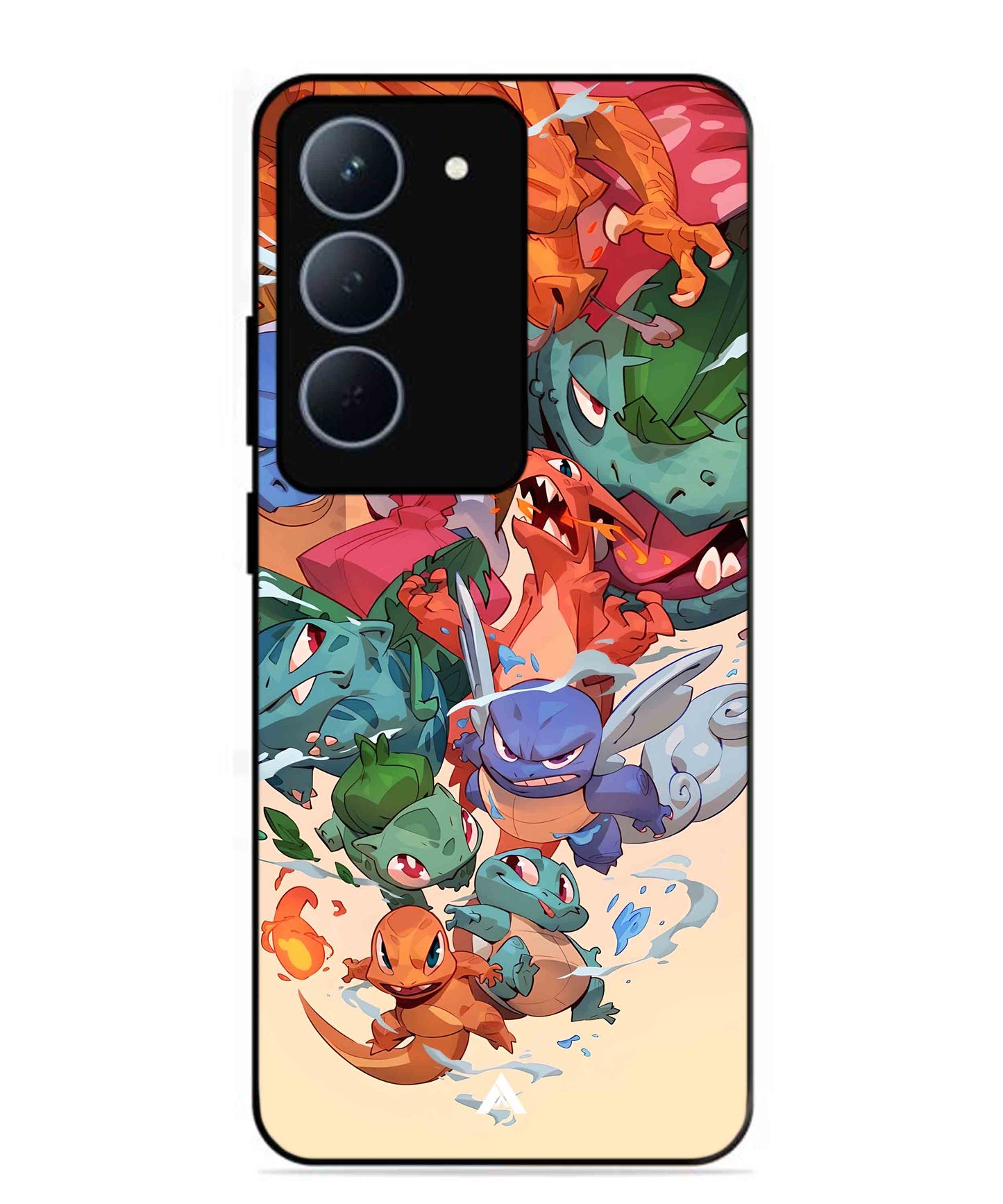 Pokemon Team 2 Metal Back Cover Phone Case for Realme 14X