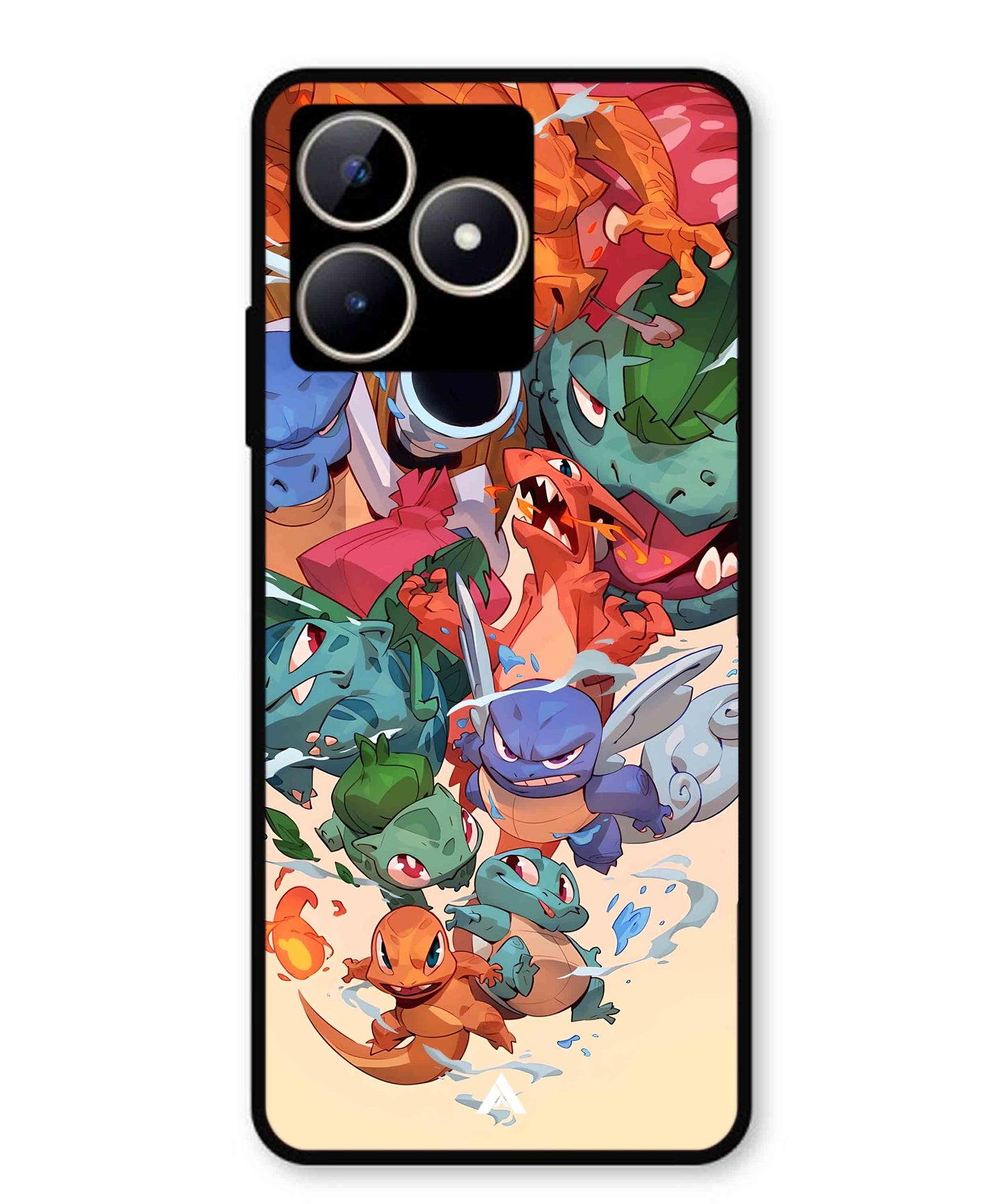 Pokemon Team 2 Metal Back Cover Phone Case for Realme Narzo N53