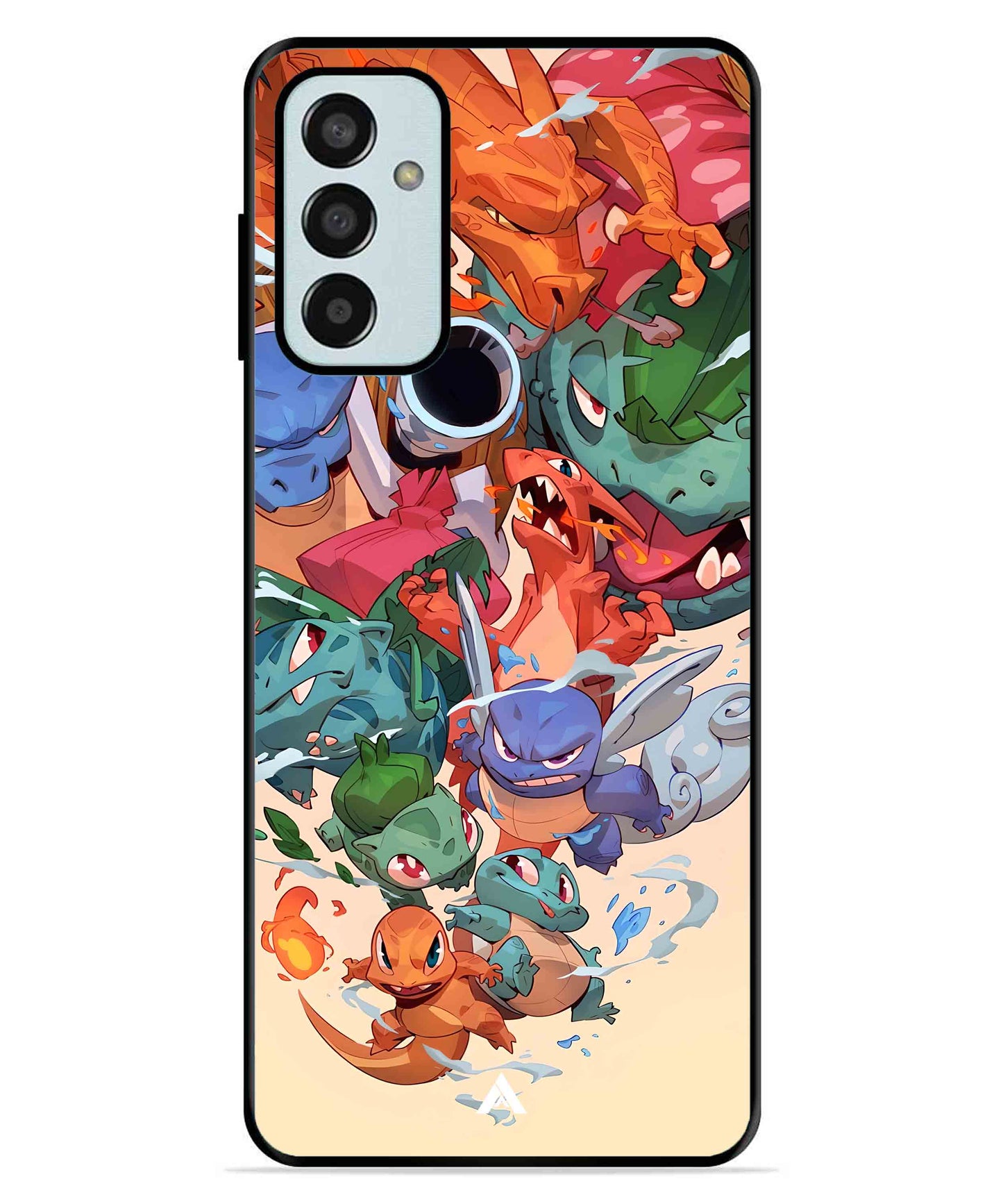 Pokemon Team 2 Metal Back Cover Phone Case for Samsung Galaxy F13 4G