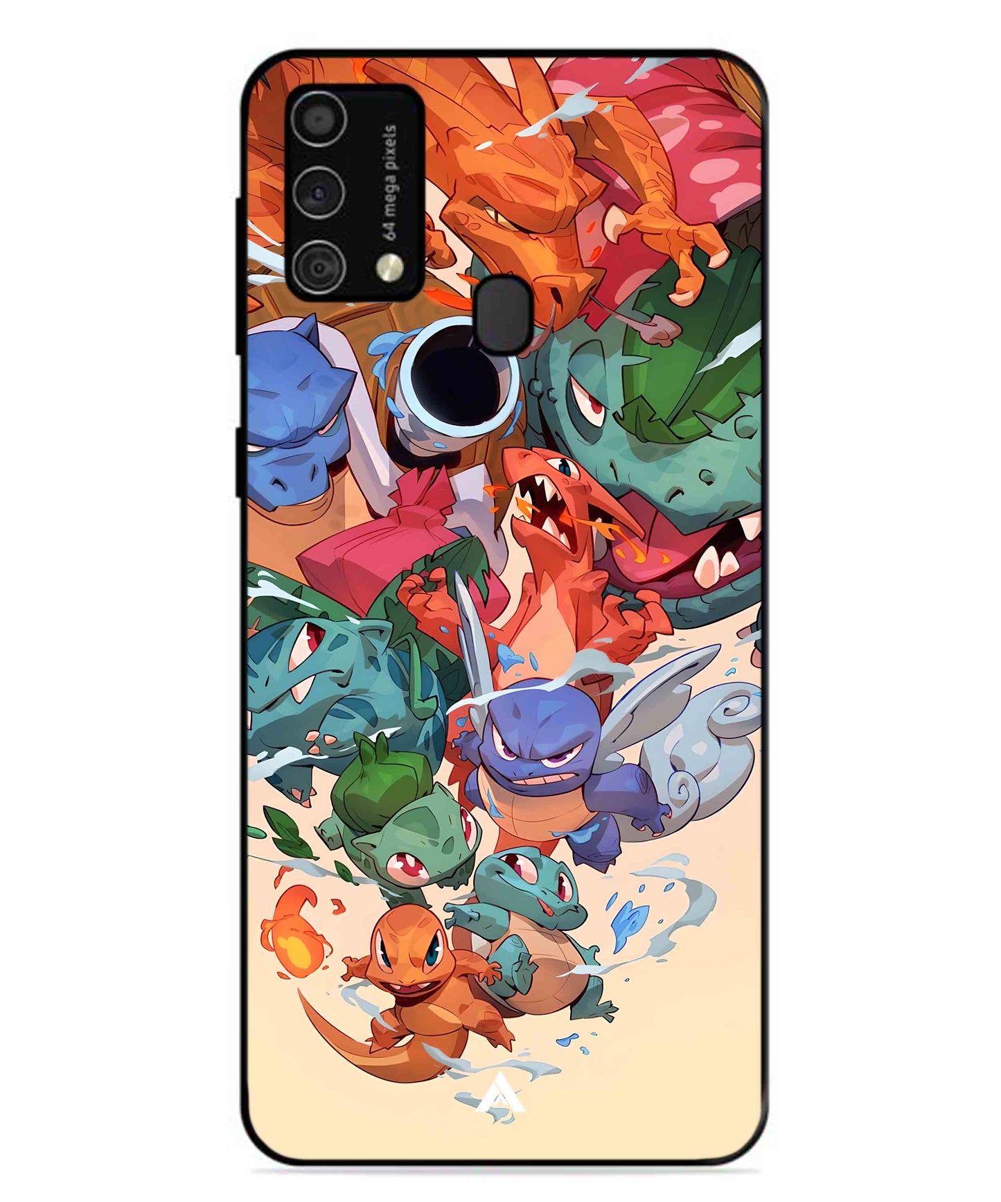 Pokemon Team 2 Metal Back Cover Phone Case for Samsung Galaxy F41