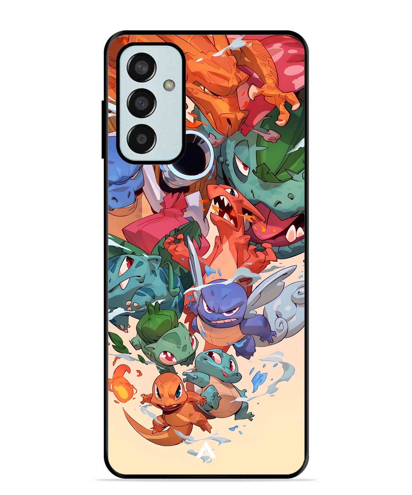 Pokemon Team 2 Metal Back Cover Phone Case for Samsung Galaxy M13 4G