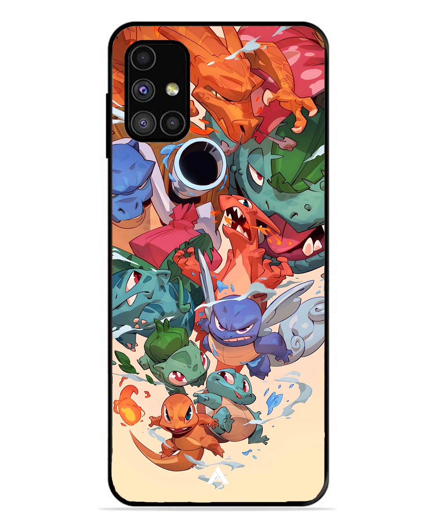 Pokemon Team 2 Metal Back Cover Phone Case for Samsung Galaxy M31s