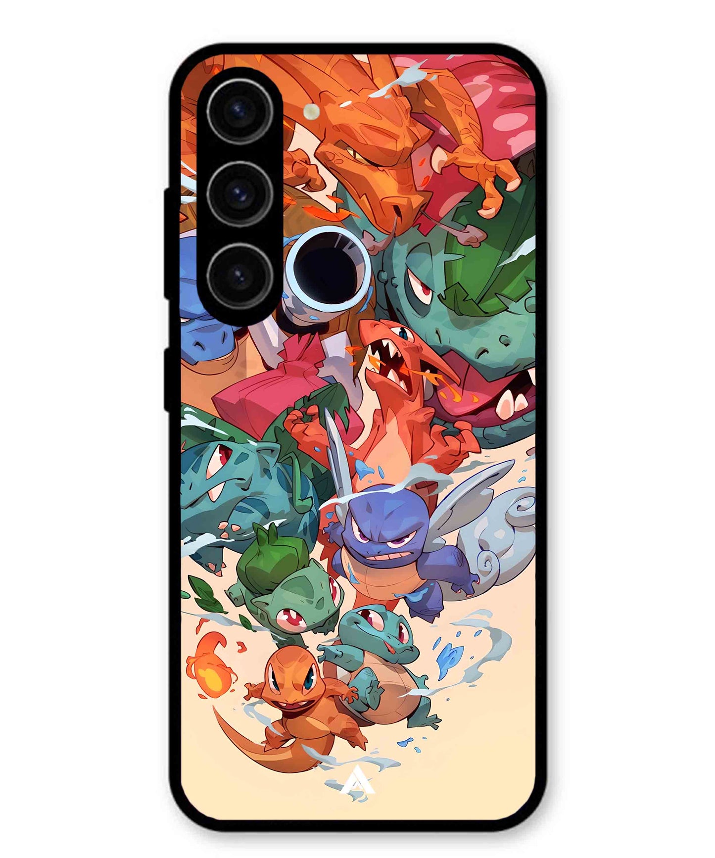 Pokemon Team 2 Metal Back Cover Phone Case for Samsung Galaxy S24