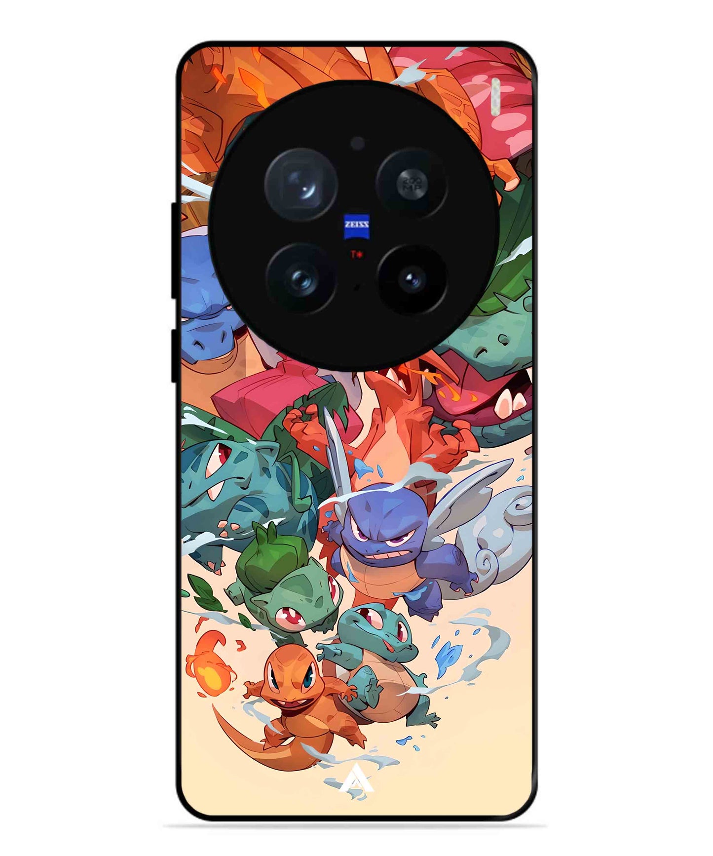 Pokemon Team 2 Metal Back Cover Phone Case for Vivo X200 Pro