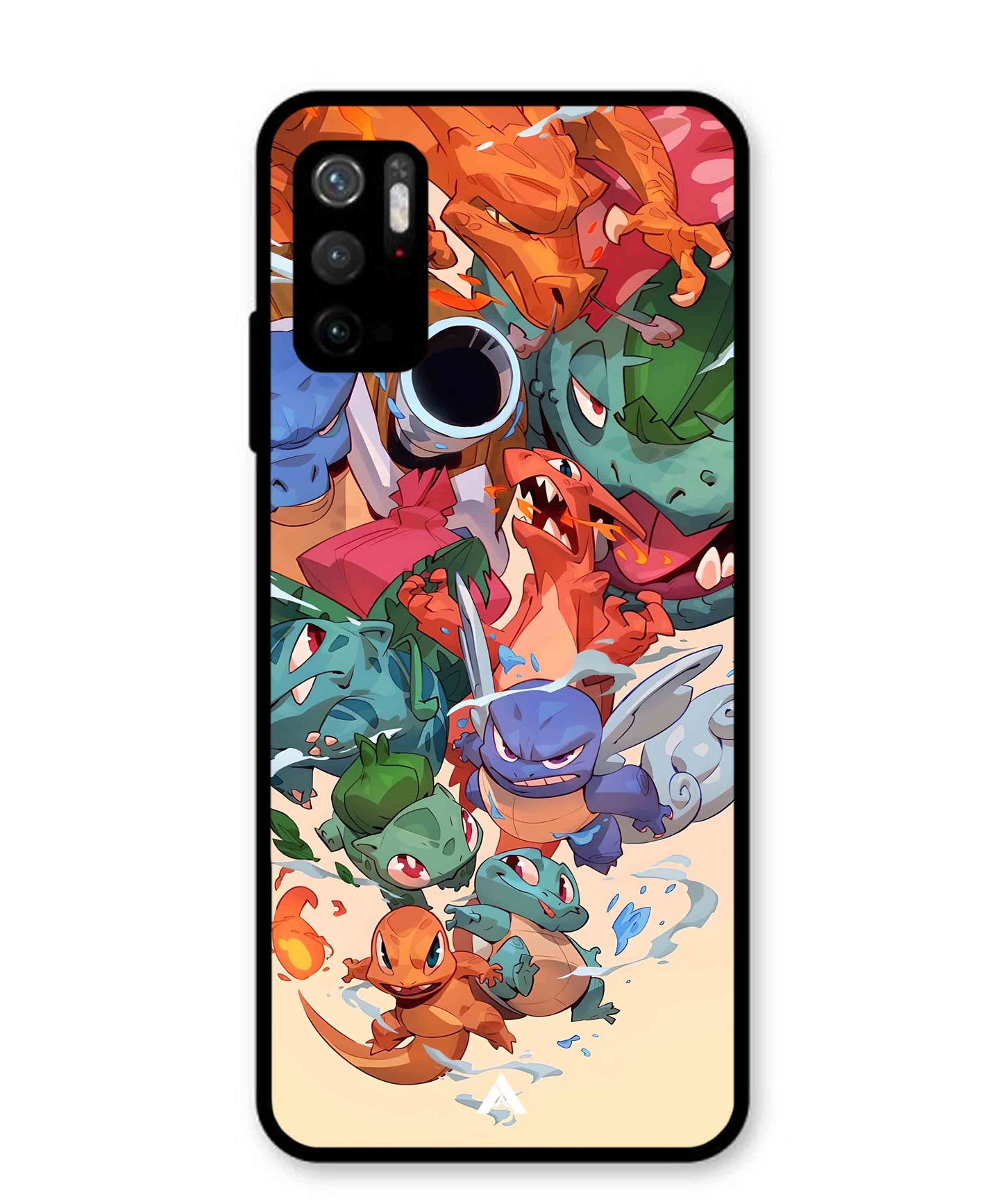 Pokemon Team 2 Metal Back Cover Phone Case for Xiaomi Redmi Note 10T