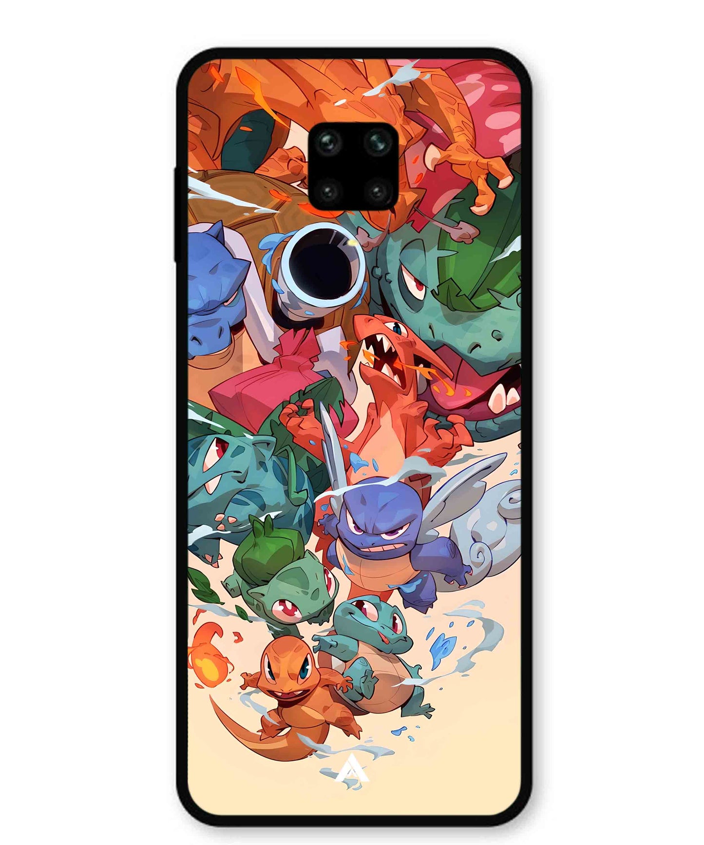 Pokemon Team 2 Metal Back Cover Phone Case for Xiaomi Redmi Note 9 Pro