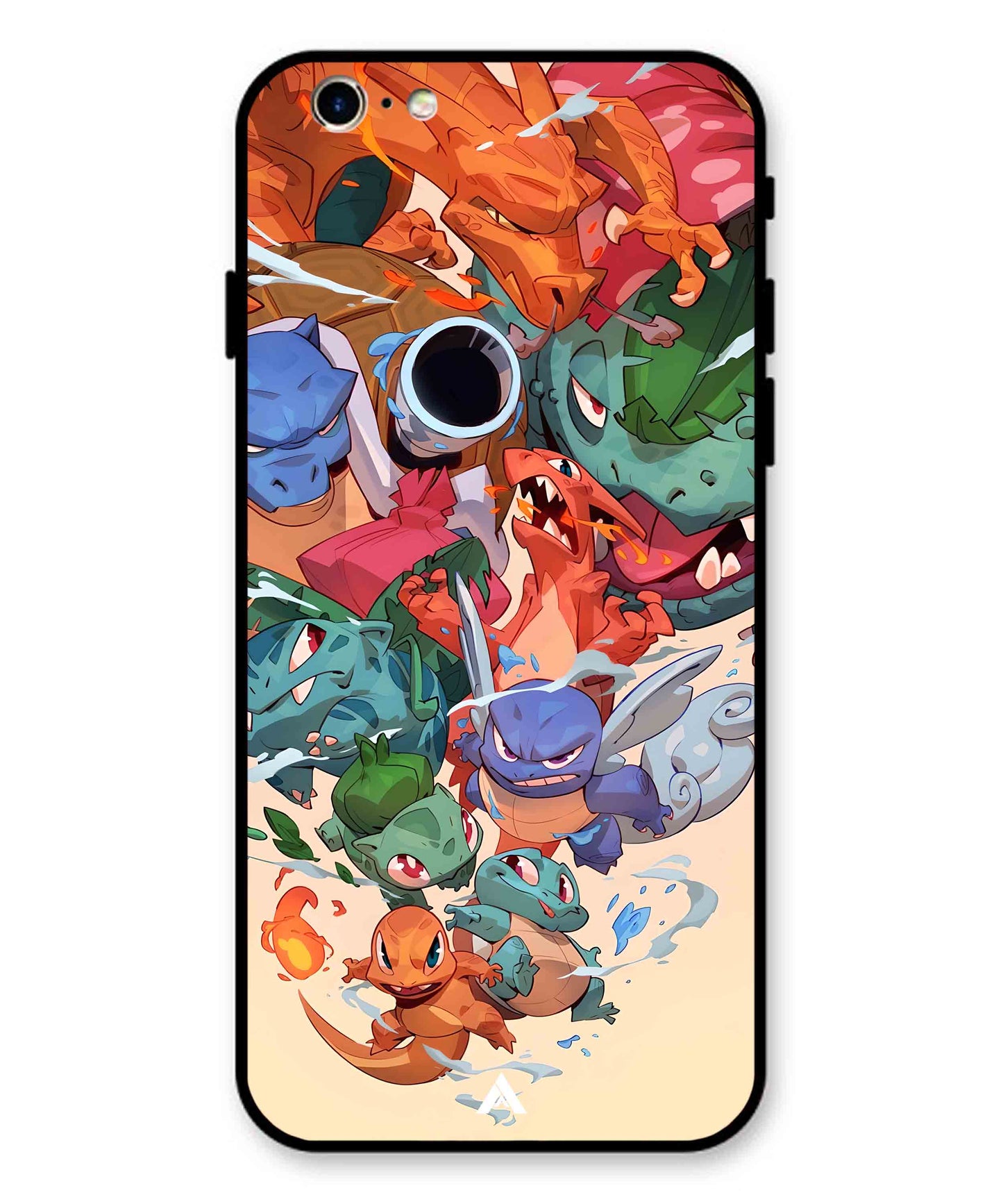 Pokemon Team 2 Metal Back Cover Phone Case for iPhone 11