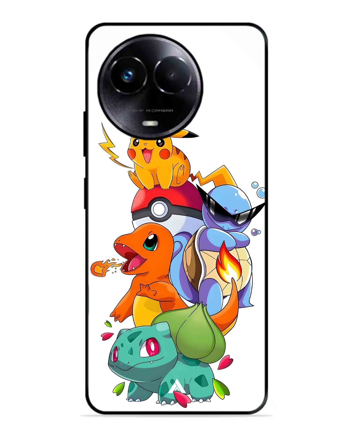 Pokemon Team Metal Back Cover Phone Case for Realme 11 5G
