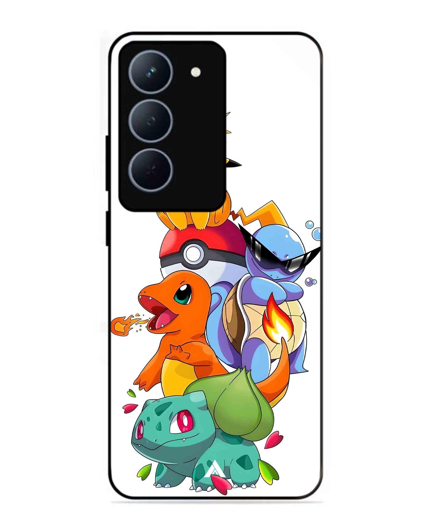 Pokemon Team Metal Back Cover Phone Case for Realme 14X