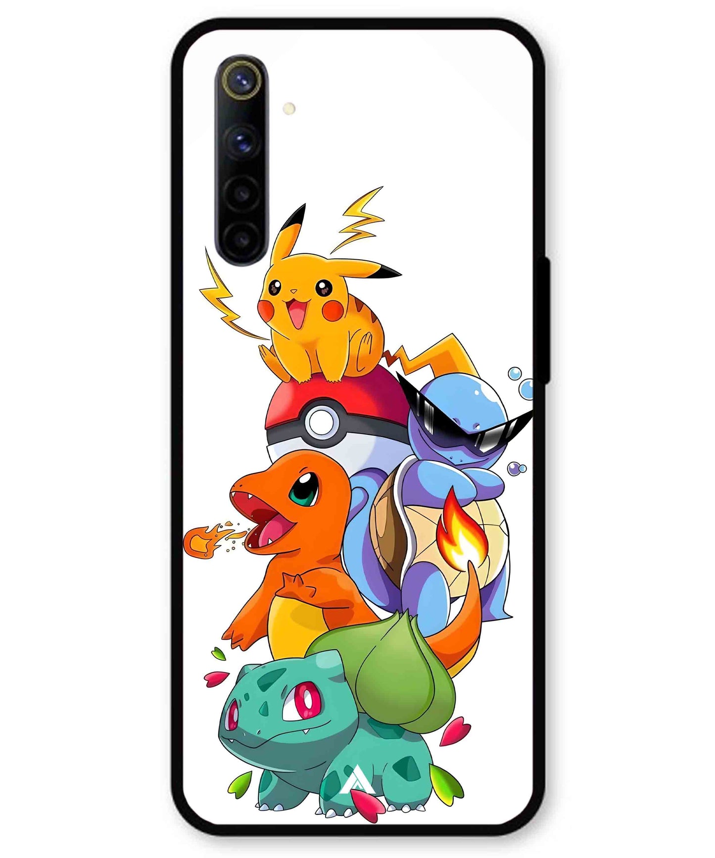 Pokemon Team Metal Back Cover Phone Case for Realme 6i