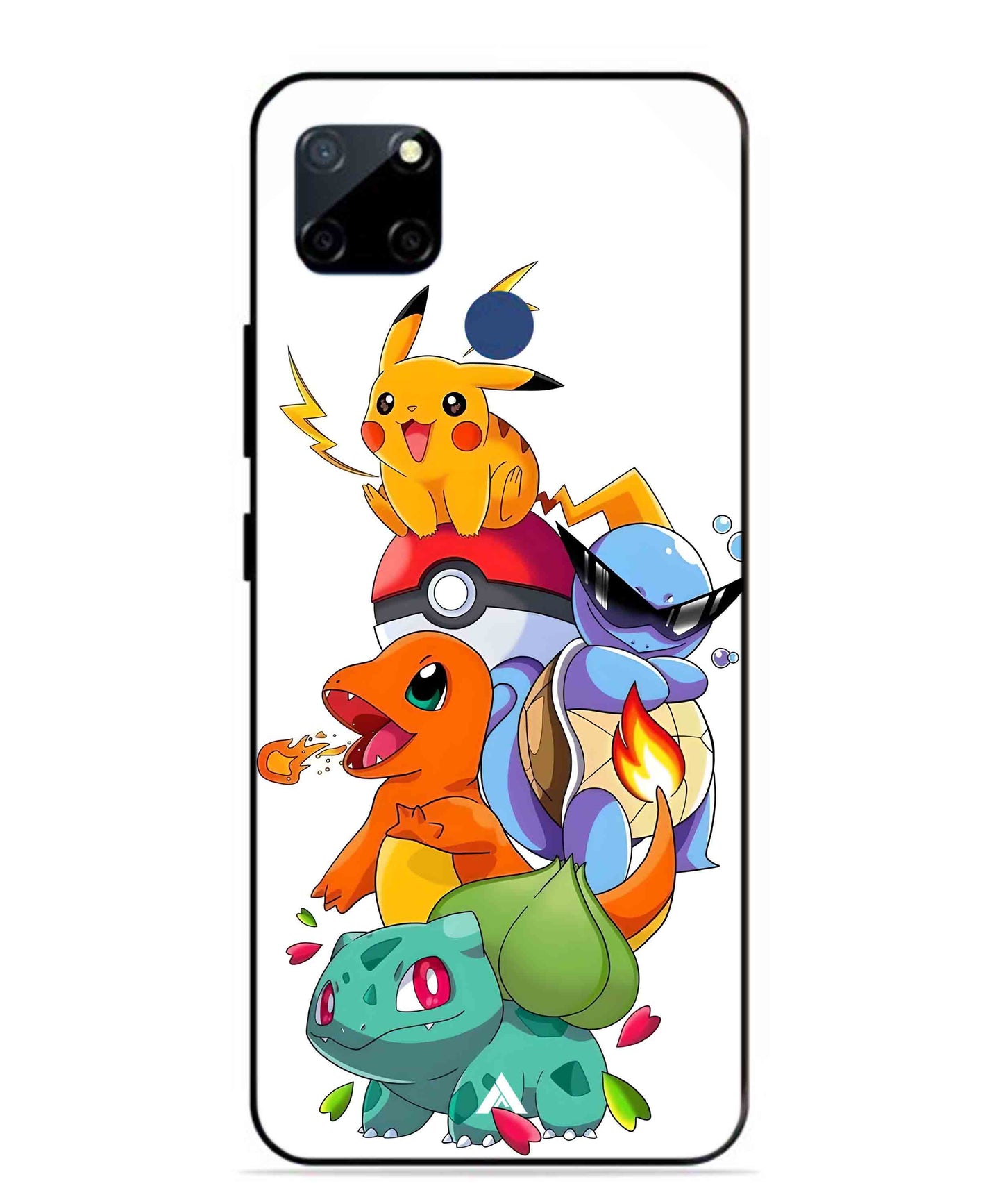 Pokemon Team Metal Back Cover Phone Case for Realme Narzo 30A