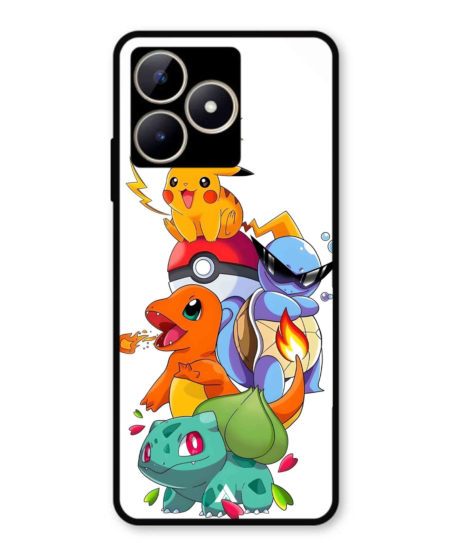 Pokemon Team Metal Back Cover Phone Case for Realme Narzo N53