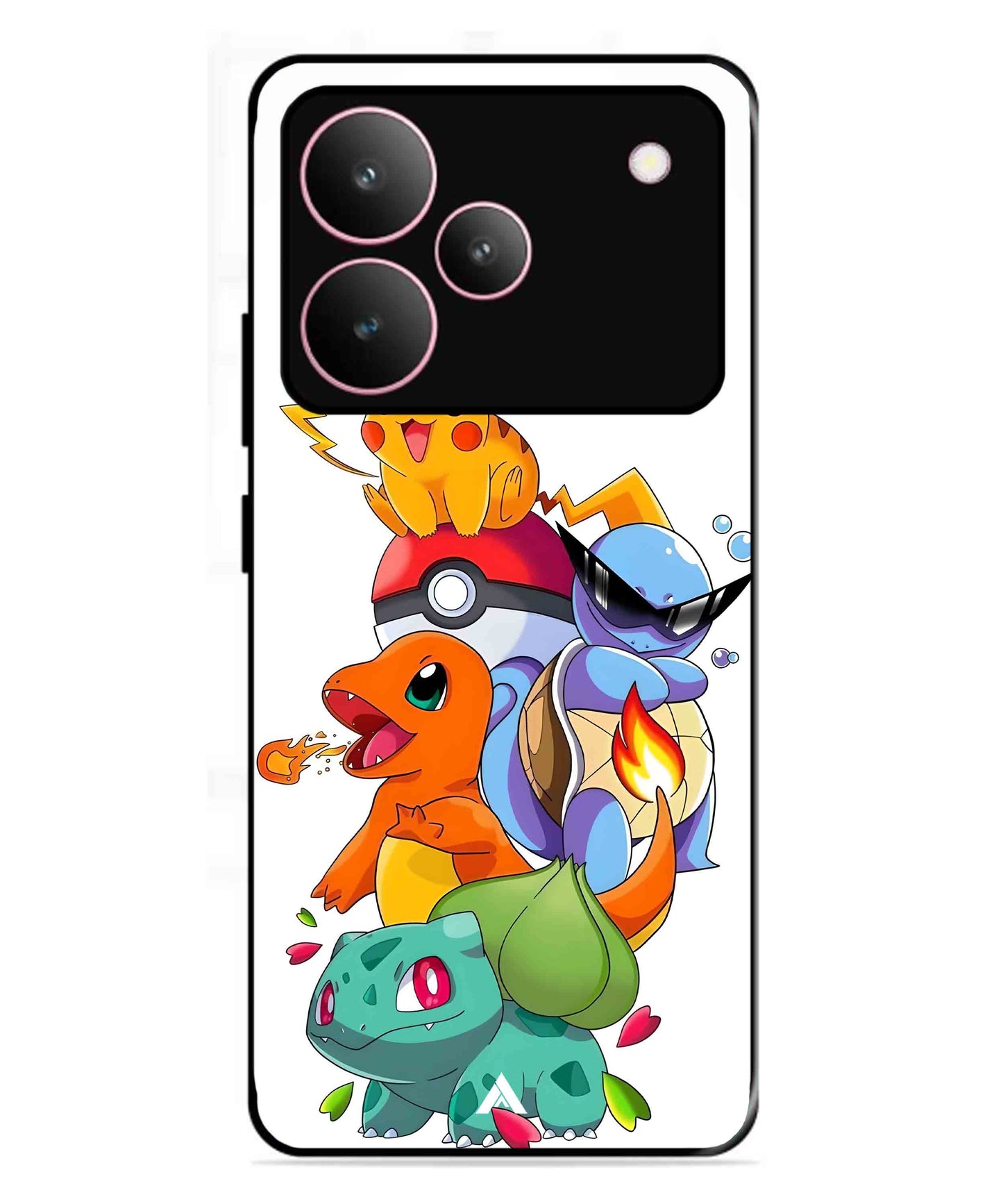 Pokemon Team Metal Back Cover Phone Case for Realme P4