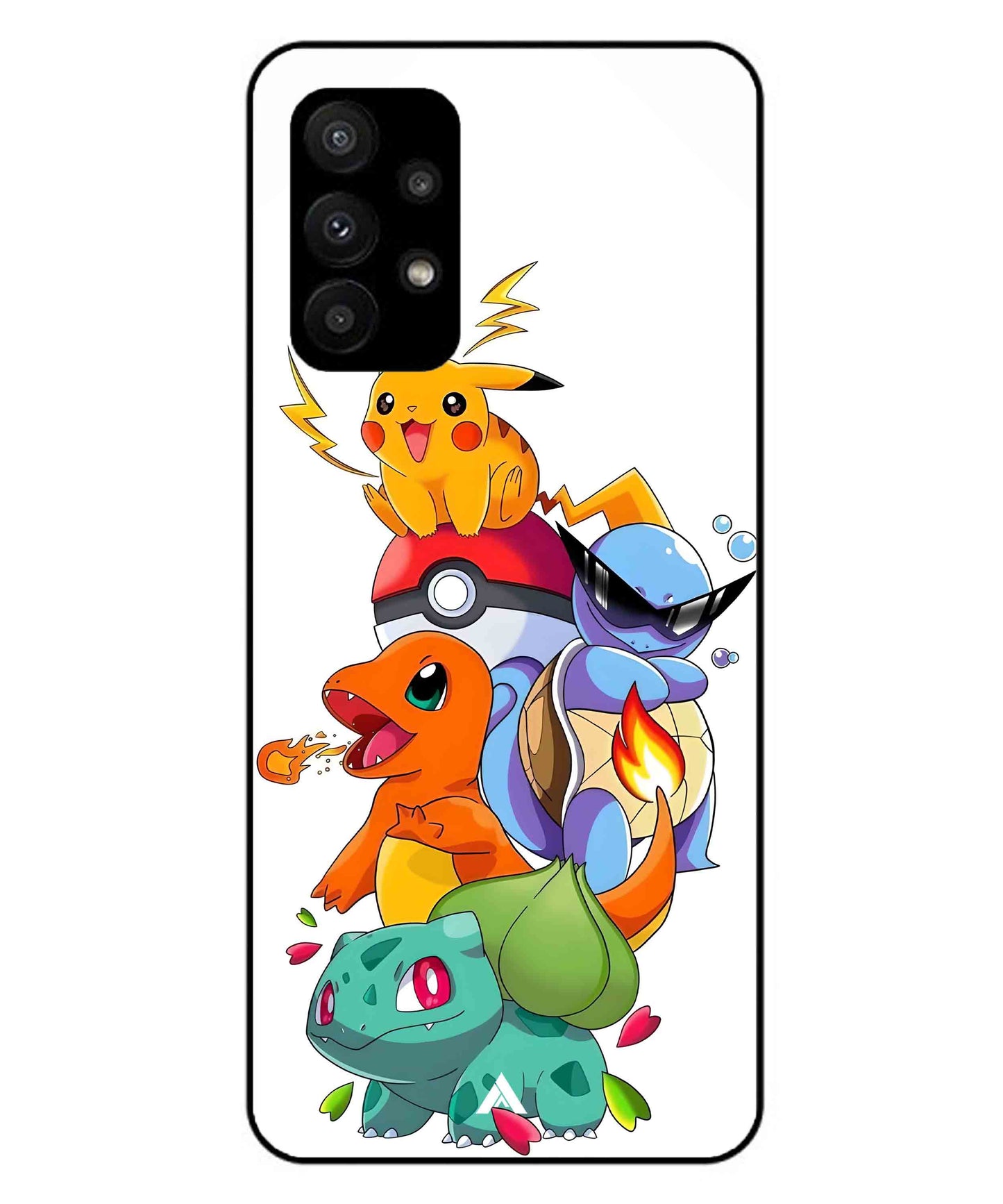 Pokemon Team Metal Back Cover Phone Case for Samsung Galaxy A23 5G