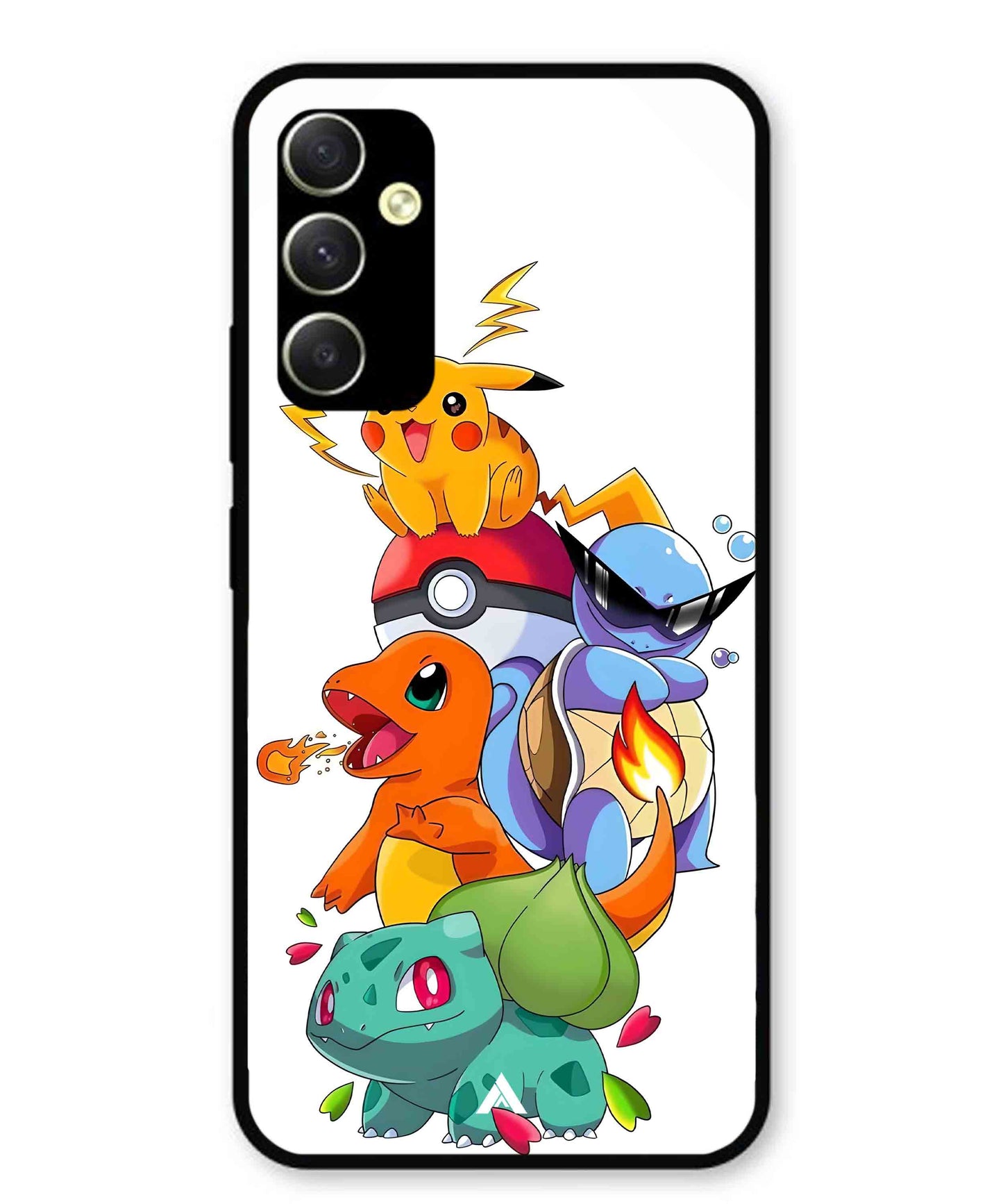 Pokemon Team Metal Back Cover Phone Case for Samsung Galaxy A34 5G