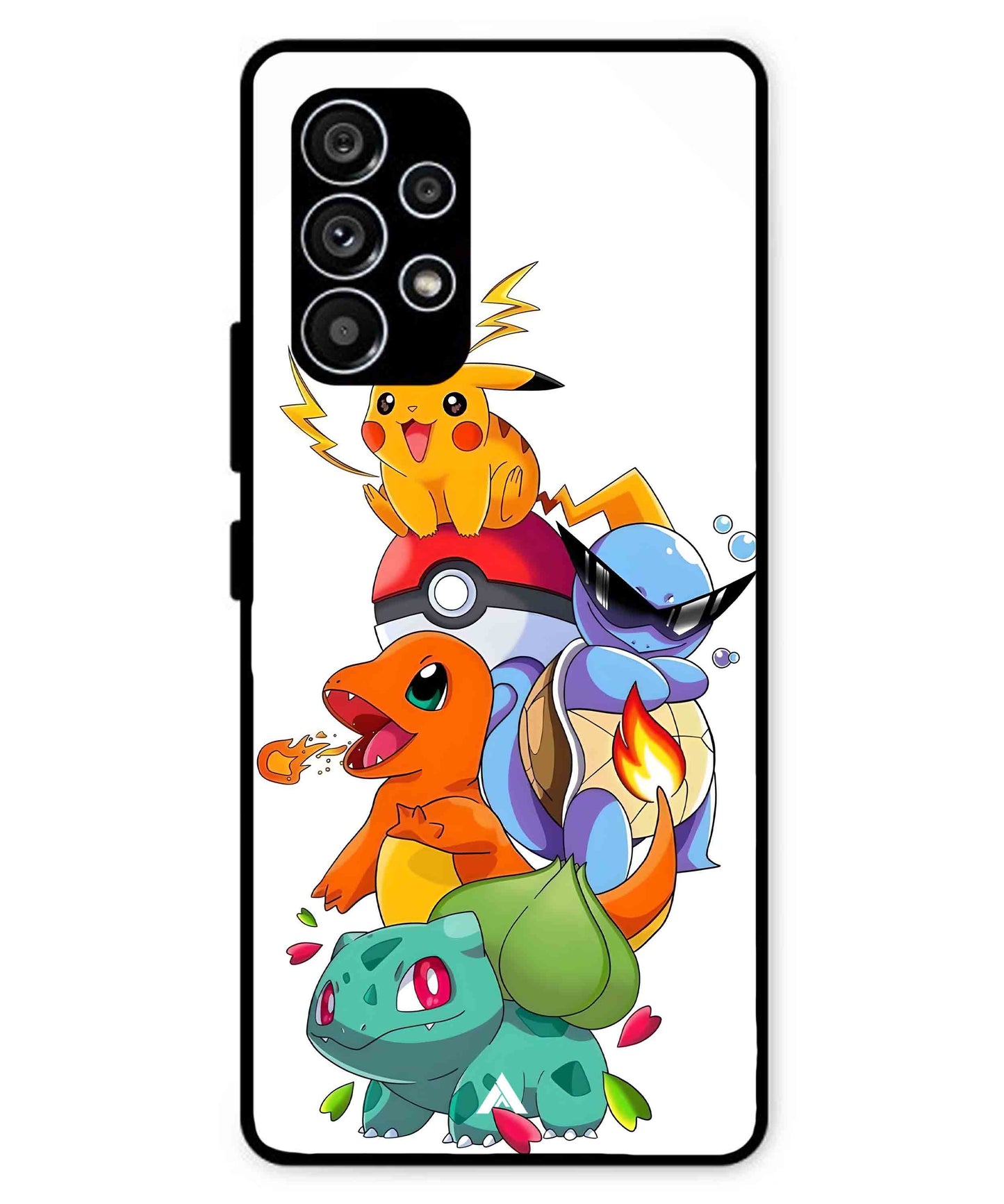Pokemon Team Metal Back Cover Phone Case for Samsung Galaxy A53
