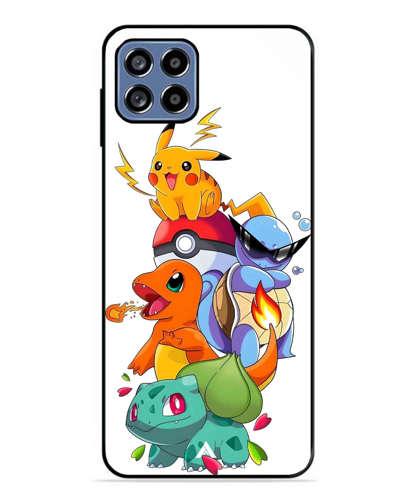 Pokemon Team Metal Back Cover Phone Case for Samsung Galaxy F42