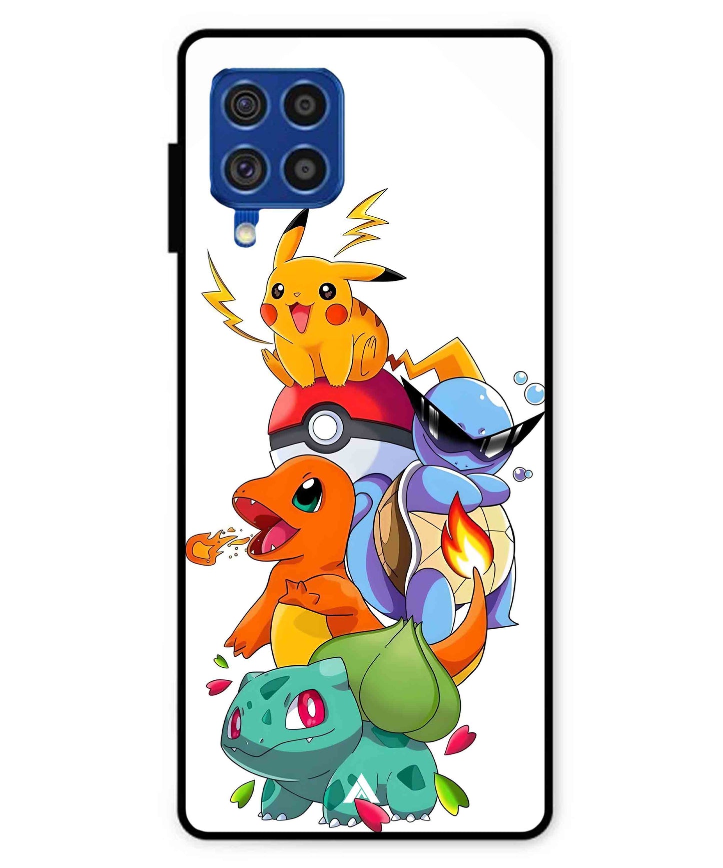 Pokemon Team Metal Back Cover Phone Case for Samsung Galaxy F62