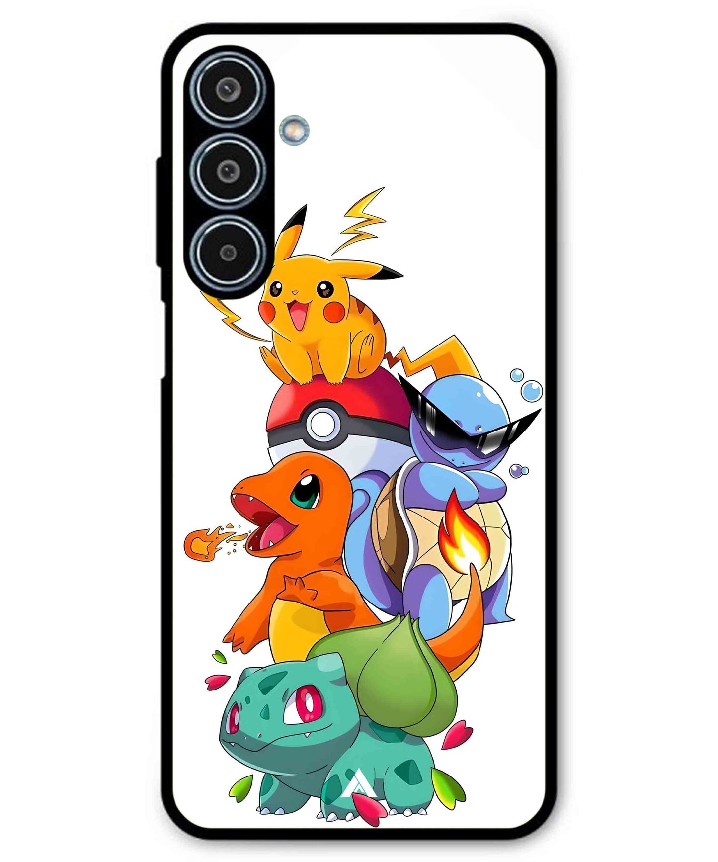 Pokemon Team Metal Back Cover Phone Case for Samsung Galaxy M35