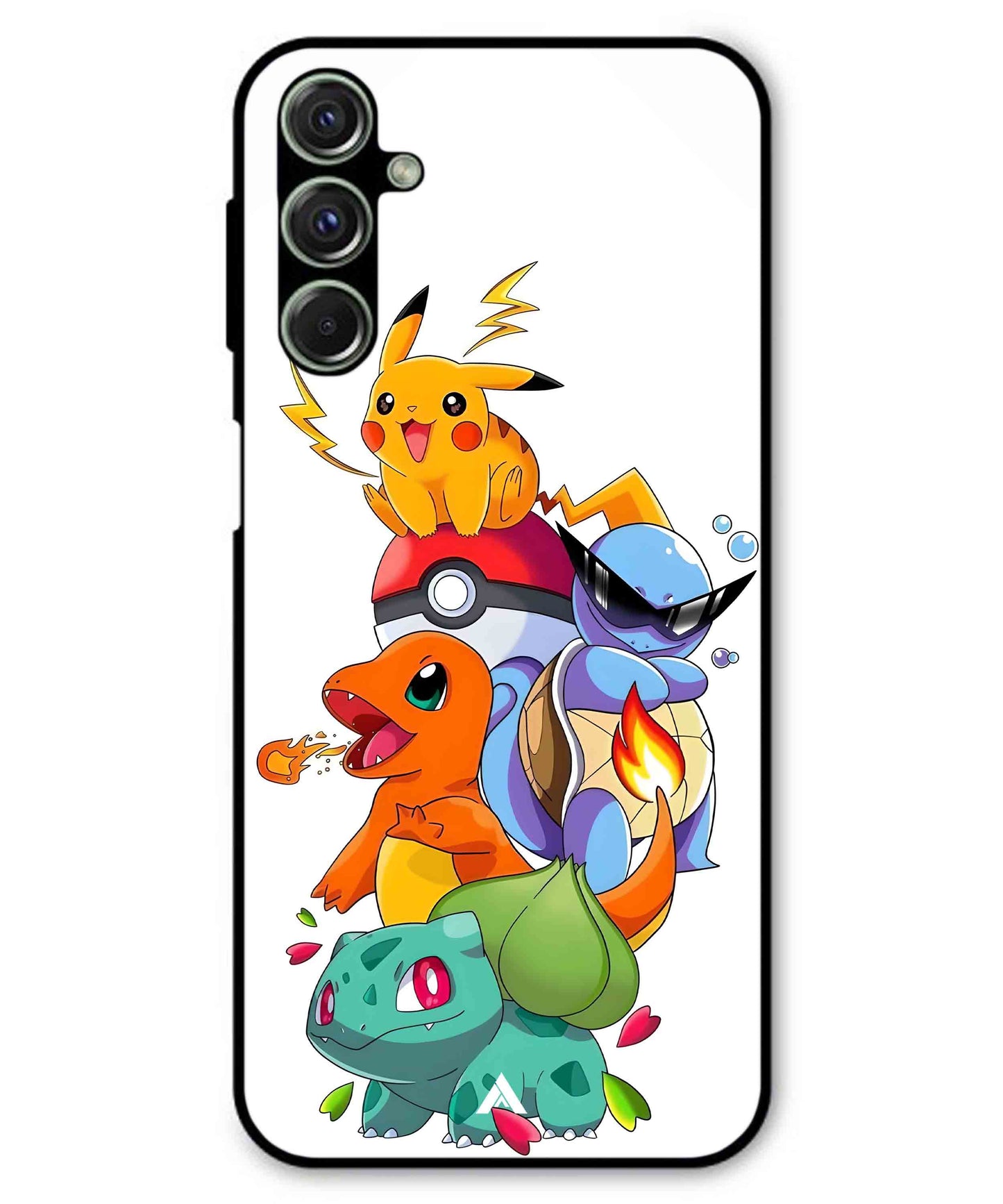 Pokemon Team Metal Back Cover Phone Case for Samsung Galaxy M54