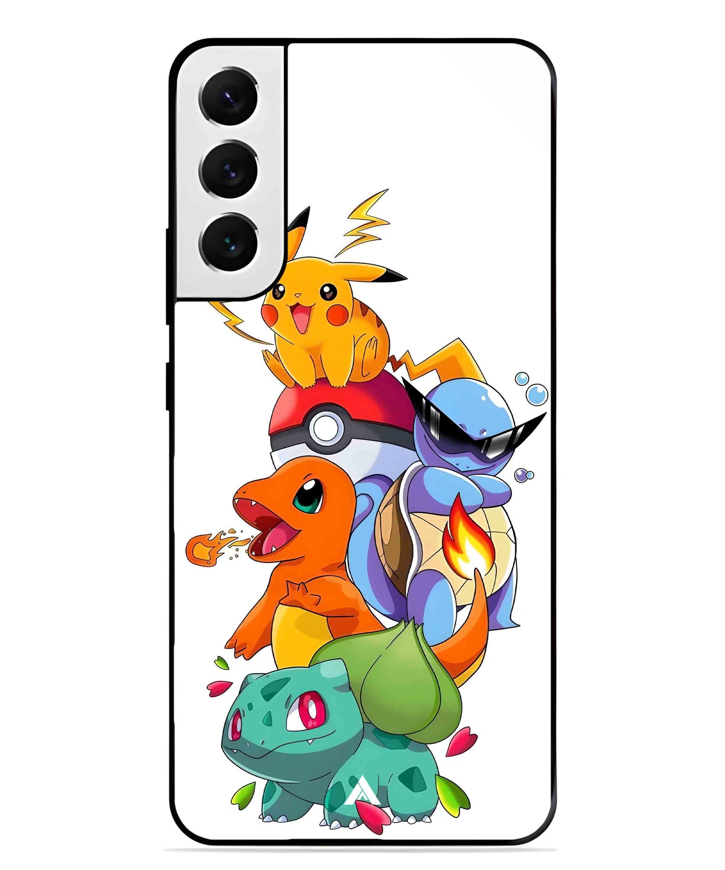 Pokemon Team Metal Back Cover Phone Case for Samsung Galaxy S21 Plus