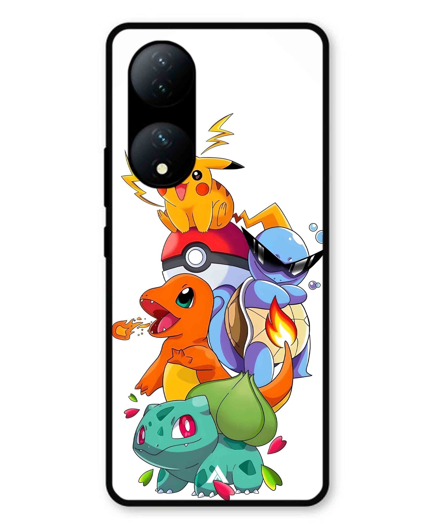 Pokemon Team Metal Back Cover Phone Case for Vivo T2